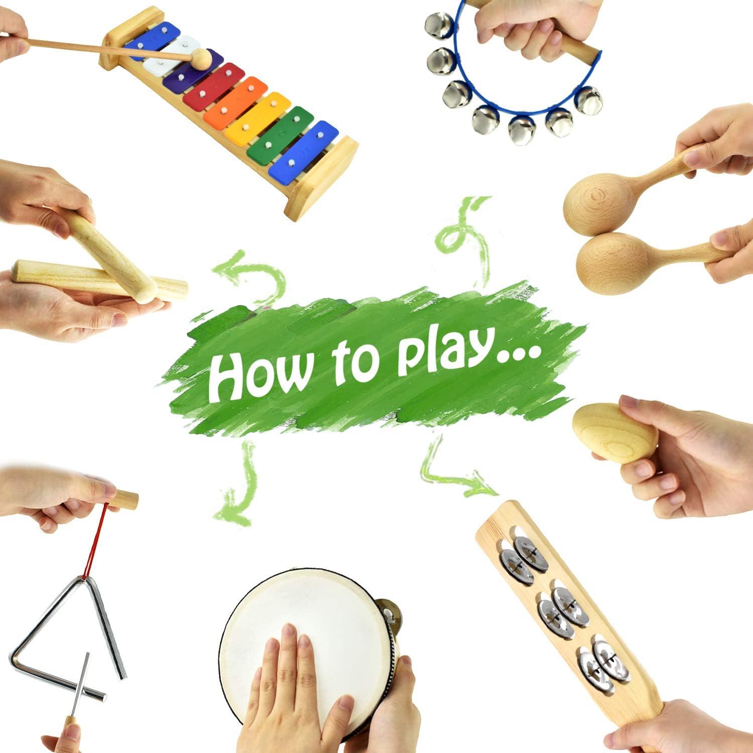 Conjunto de Instrumentos Musicales MUSICUBE 13 Piezas para Niños
