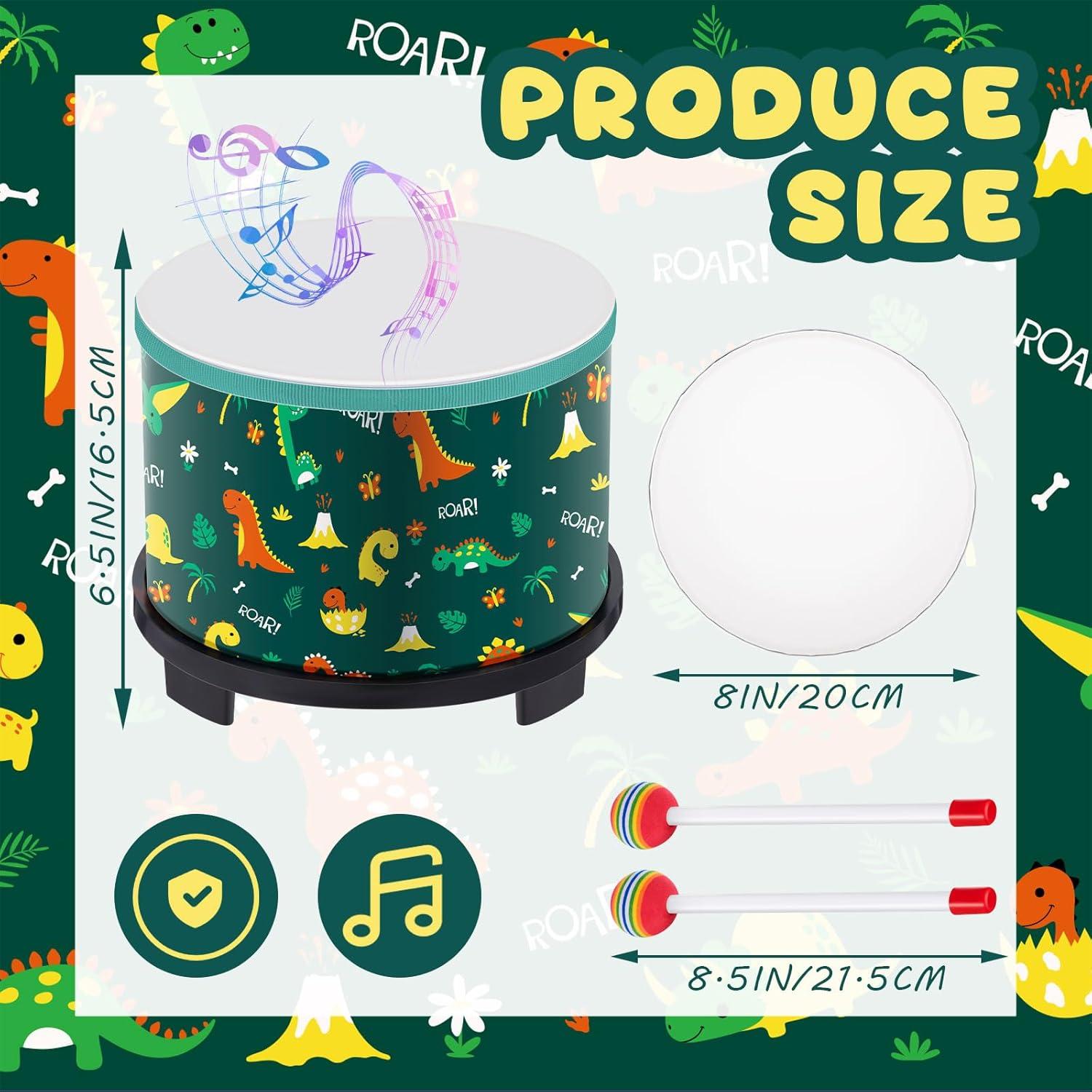 Batería de Suelo Boao para Niños 20.3 x 16.5 cm Dinosaurio