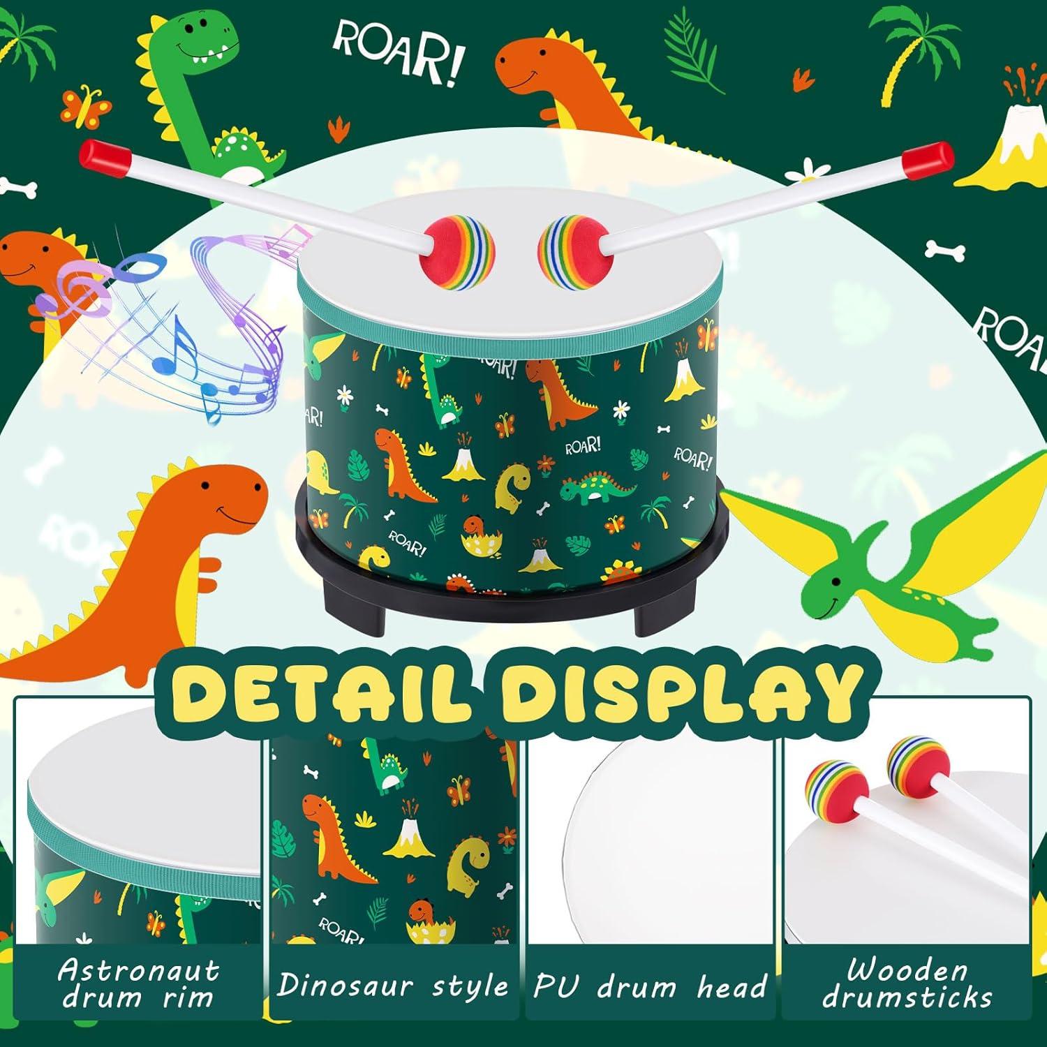 Batería de Suelo Boao para Niños 20.3 x 16.5 cm Dinosaurio