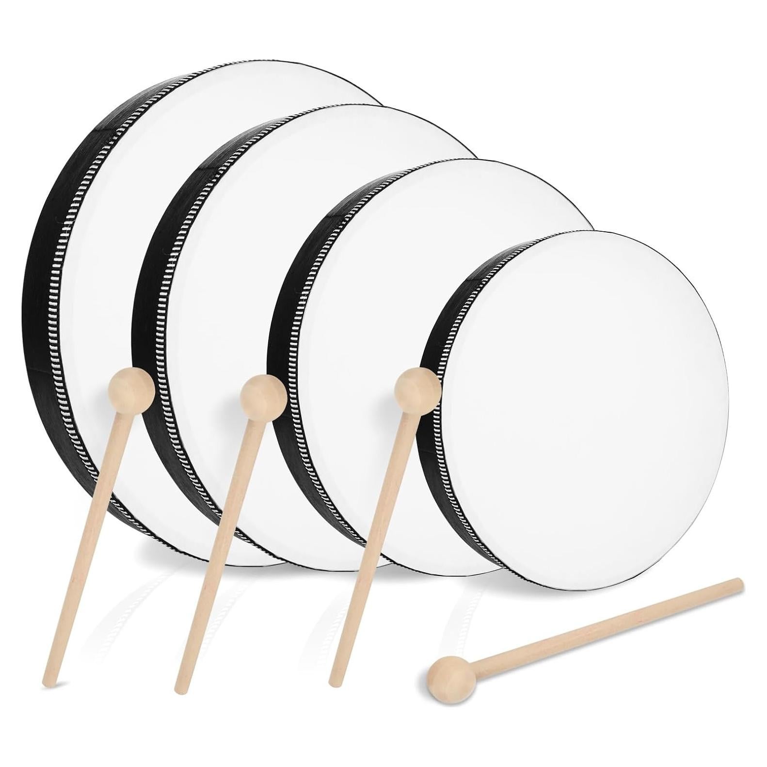 Conjunto de Tambores de Mano CertBuy 4 Pcs 10-25 cm