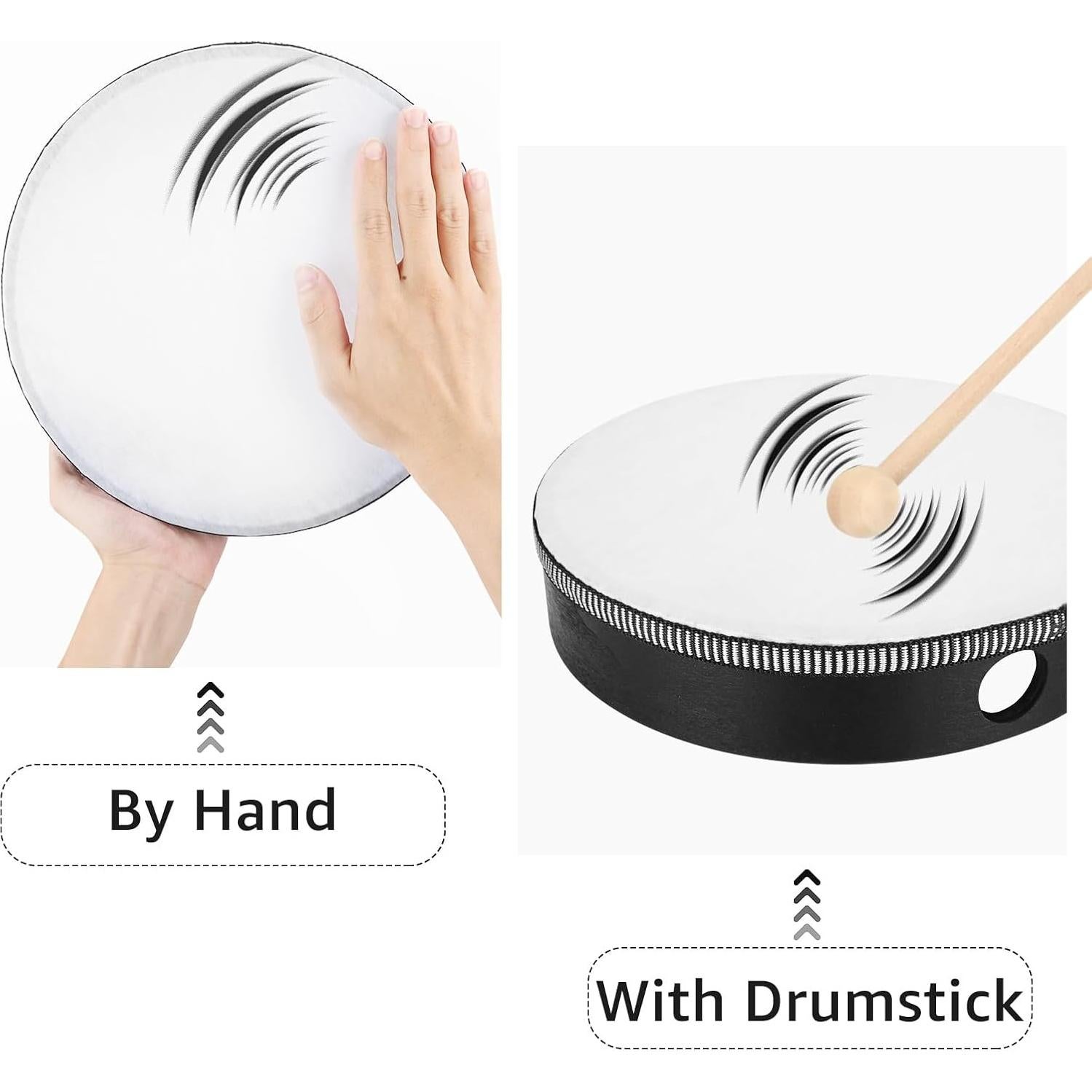 Conjunto de Tambores de Mano CertBuy 4 Pcs 10-25 cm