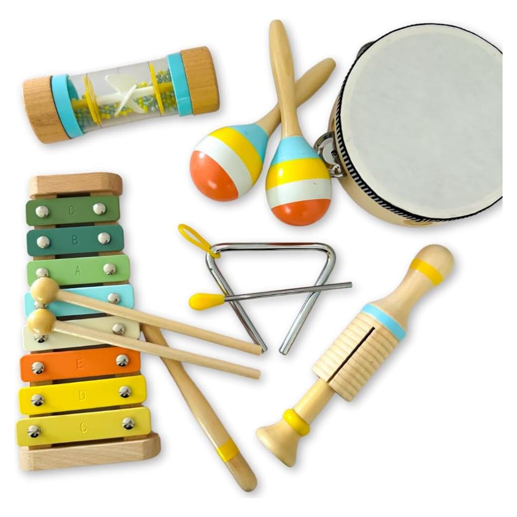 Set de Juguetes Musicales de Madera WoodsyNest para Niños