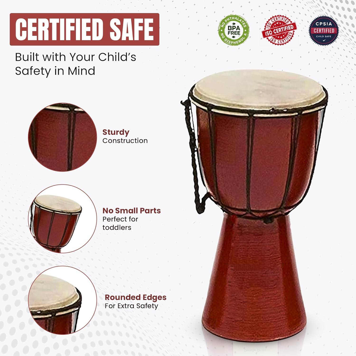 Tambor Djembe BND TOP 10.67x20.32 cm Piel de Cabra