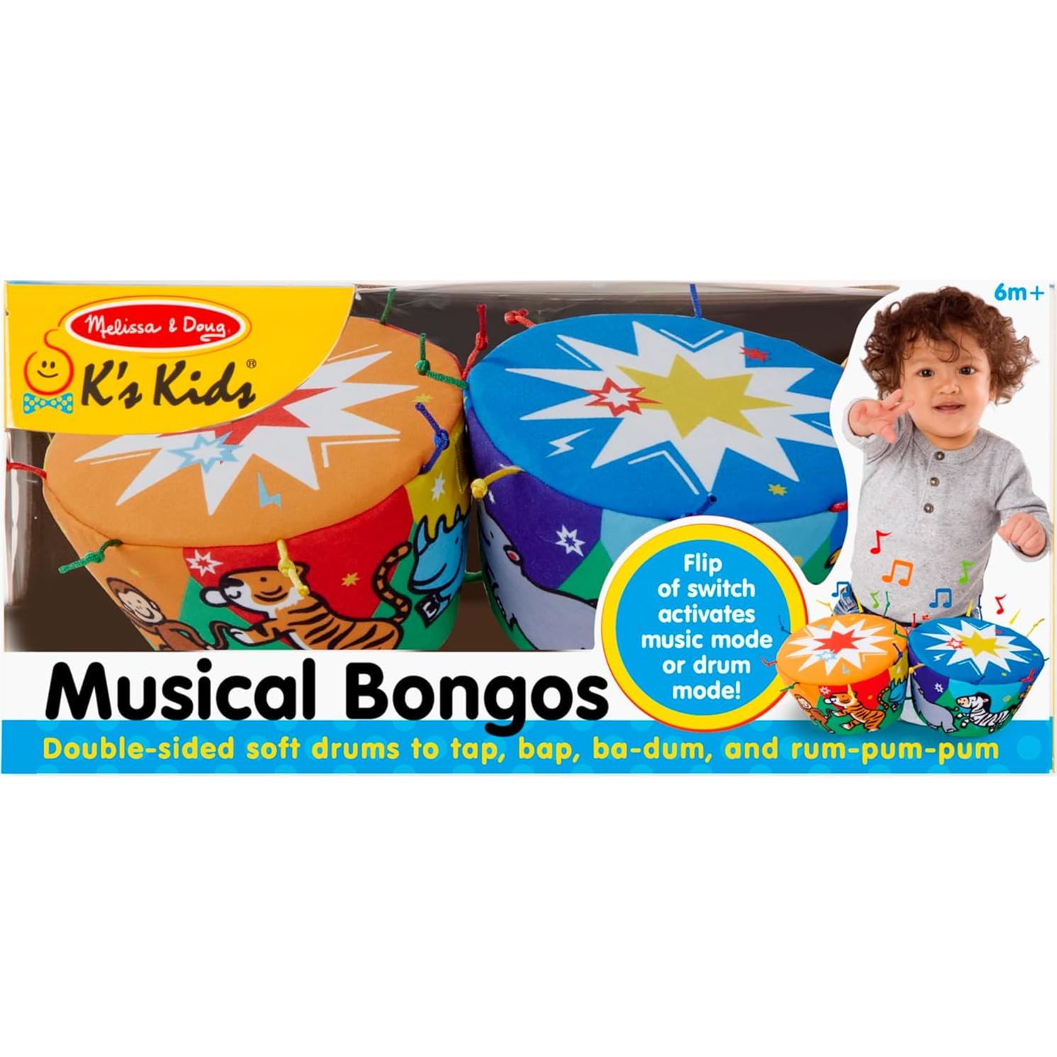 Tambores Bongo Suaves Melissa & Doug 9194 Multicolor 430g