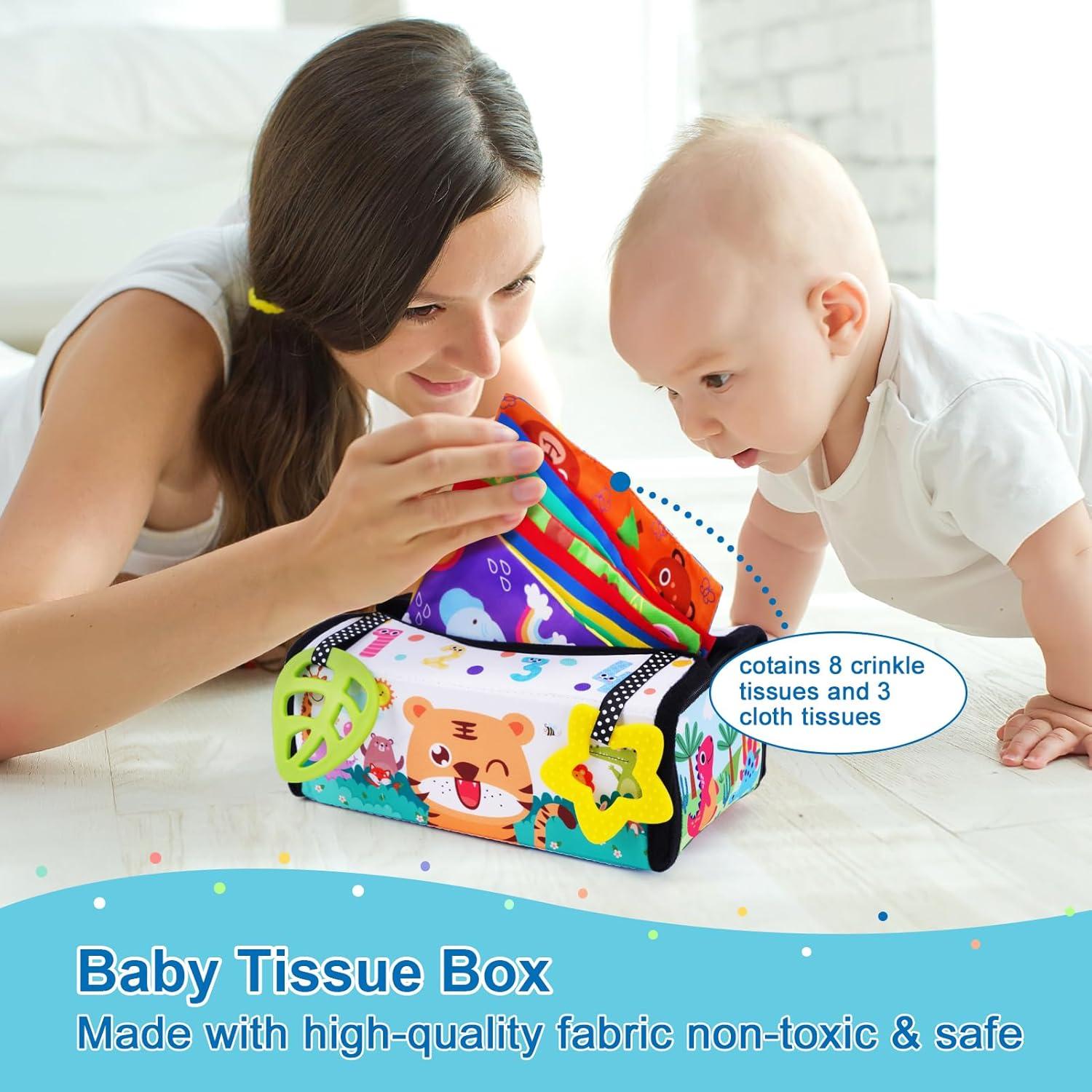 Juguetes Montessori KMTJT para Bebés 0-6 Meses - Sensoriales de Madera