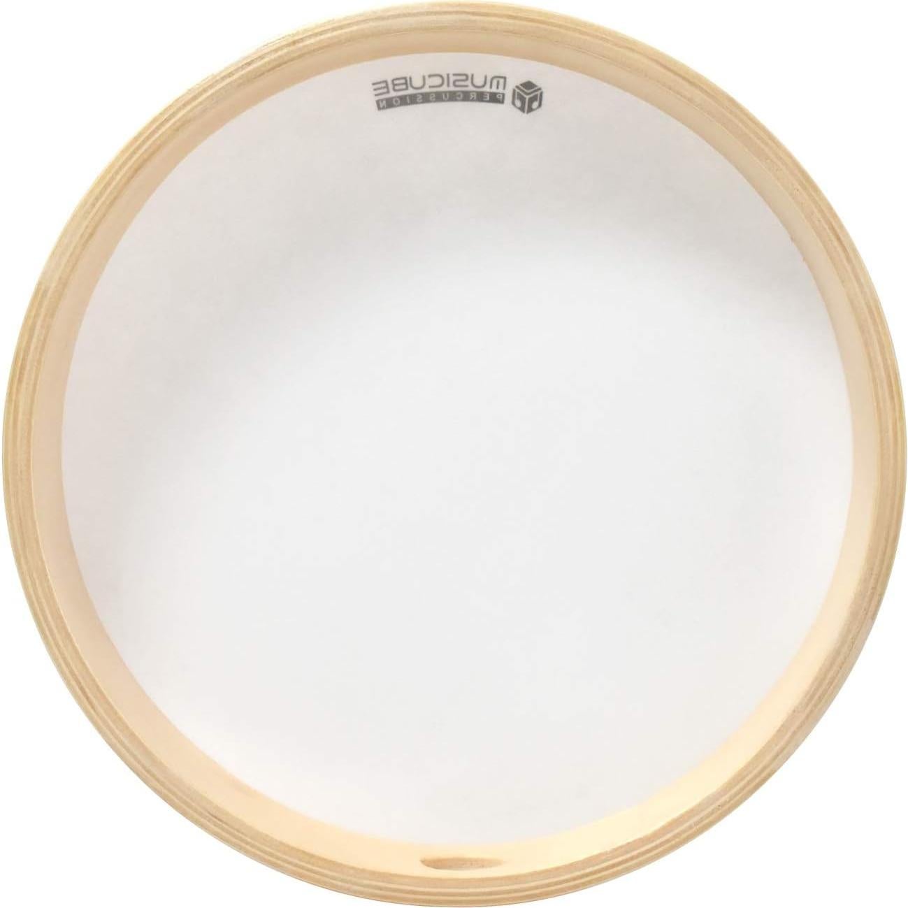 Tambor de Mano MUSICUBE 25.4 cm Madera Natural Educativo