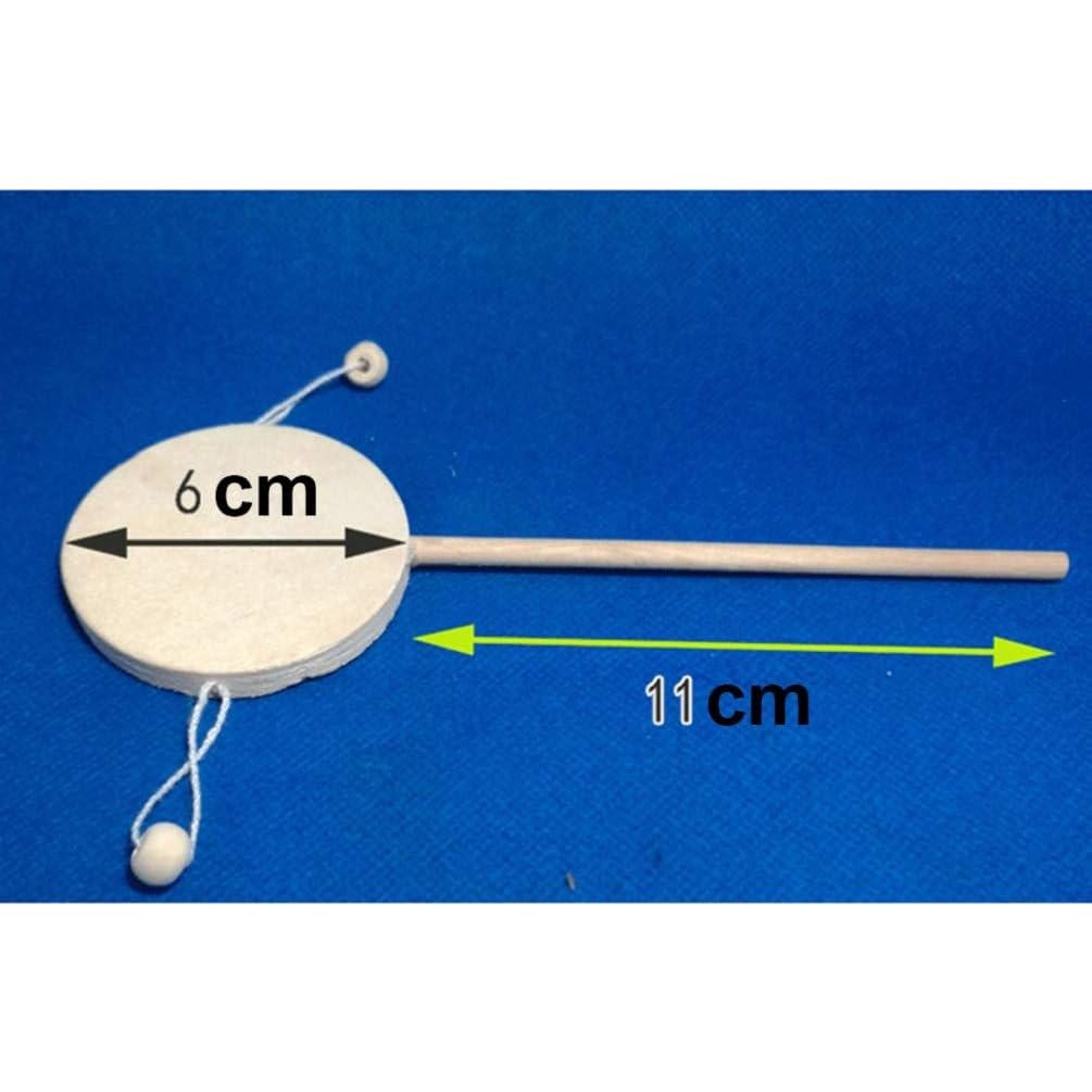 Juguete Musical de Madera EXCEART 6 Piezas Sonajero y Tambor