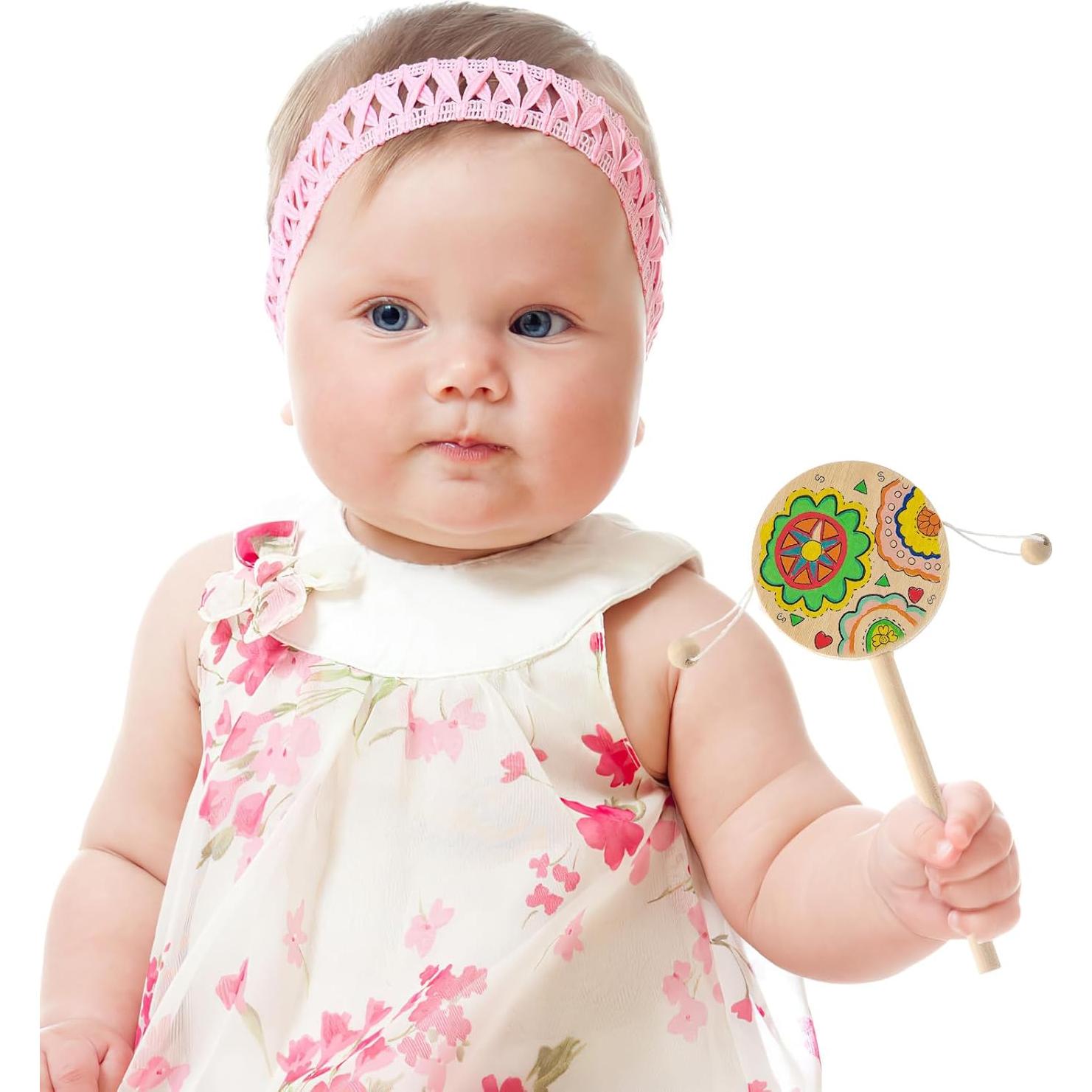 Set de 6 Tambores de Madera DIY ULTNICE para Pintar