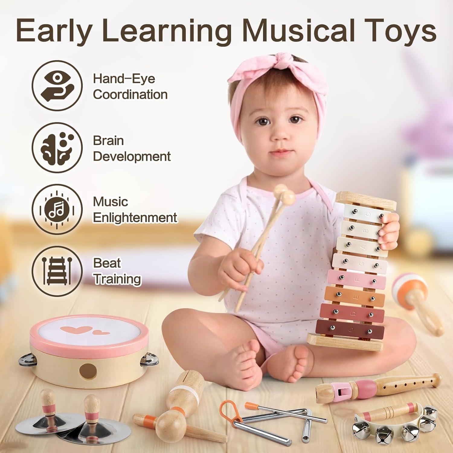 Juguete Musical Vanplay 8 Piezas para Niños 1-3 Años