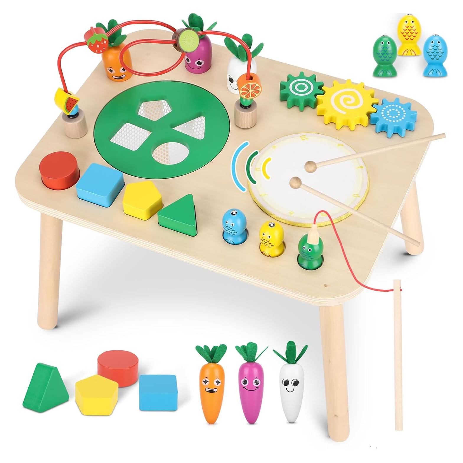 Mesa de Actividades Montessori HEYLANDU 7 en 1 para Niños