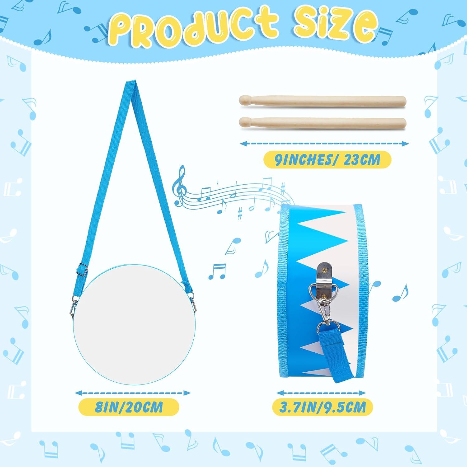 Set de Batería Infantil Boao 2 Piezas con Baquetas - Bandera