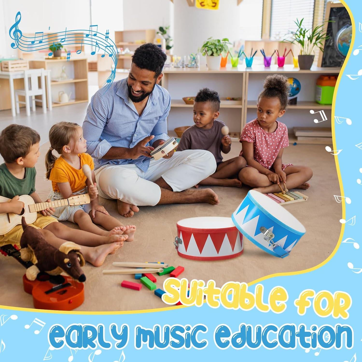 Set de Batería Infantil Boao 2 Piezas con Baquetas - Bandera