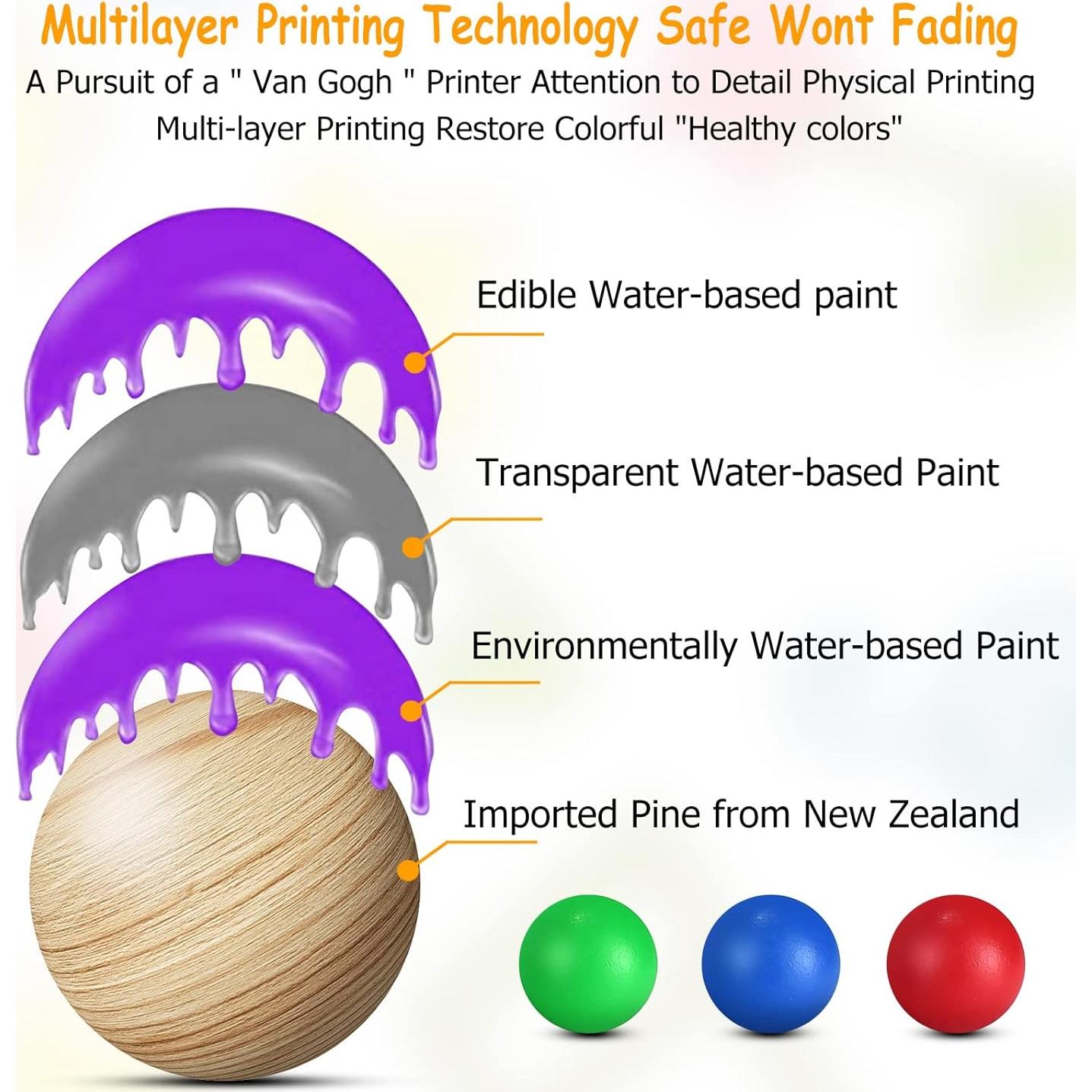 Xilófono de Madera NUGZIX con Martillo y Bolas - Juguete Montessori 1-3 Años