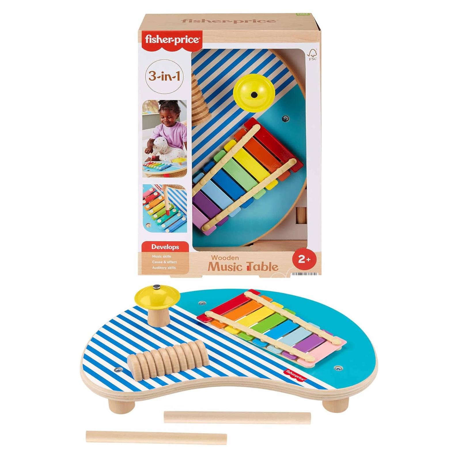 Mesa Musical de Madera Fisher-Price para Niños 2+ Años