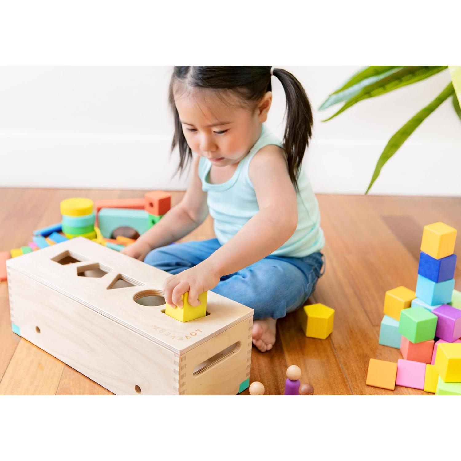 Lovevery Conjunto de Bloques y Música para Niños 70 Piezas