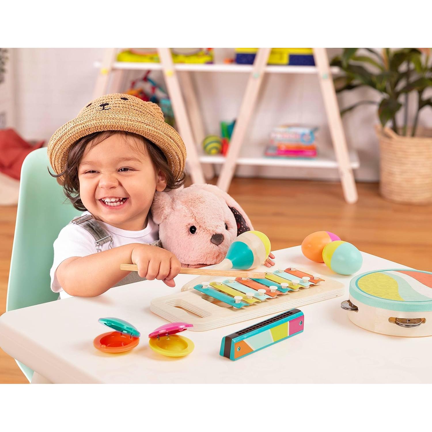 Set de Instrumentos Musicales de Madera B. toys - 9 Piezas