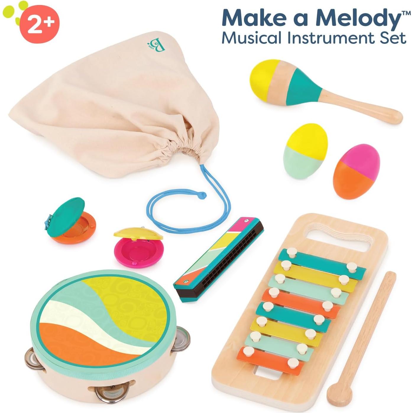 Set de Instrumentos Musicales de Madera B. toys - 9 Piezas