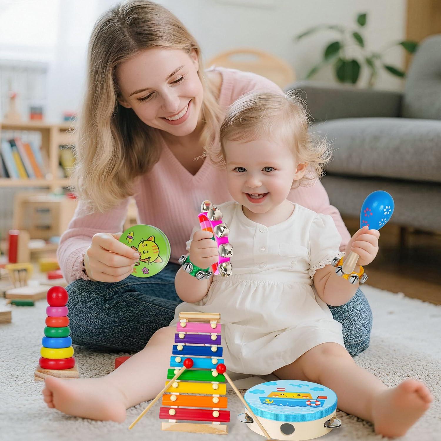 Conjunto de Instrumentos Musicales para Niños CQX - 11 Piezas
