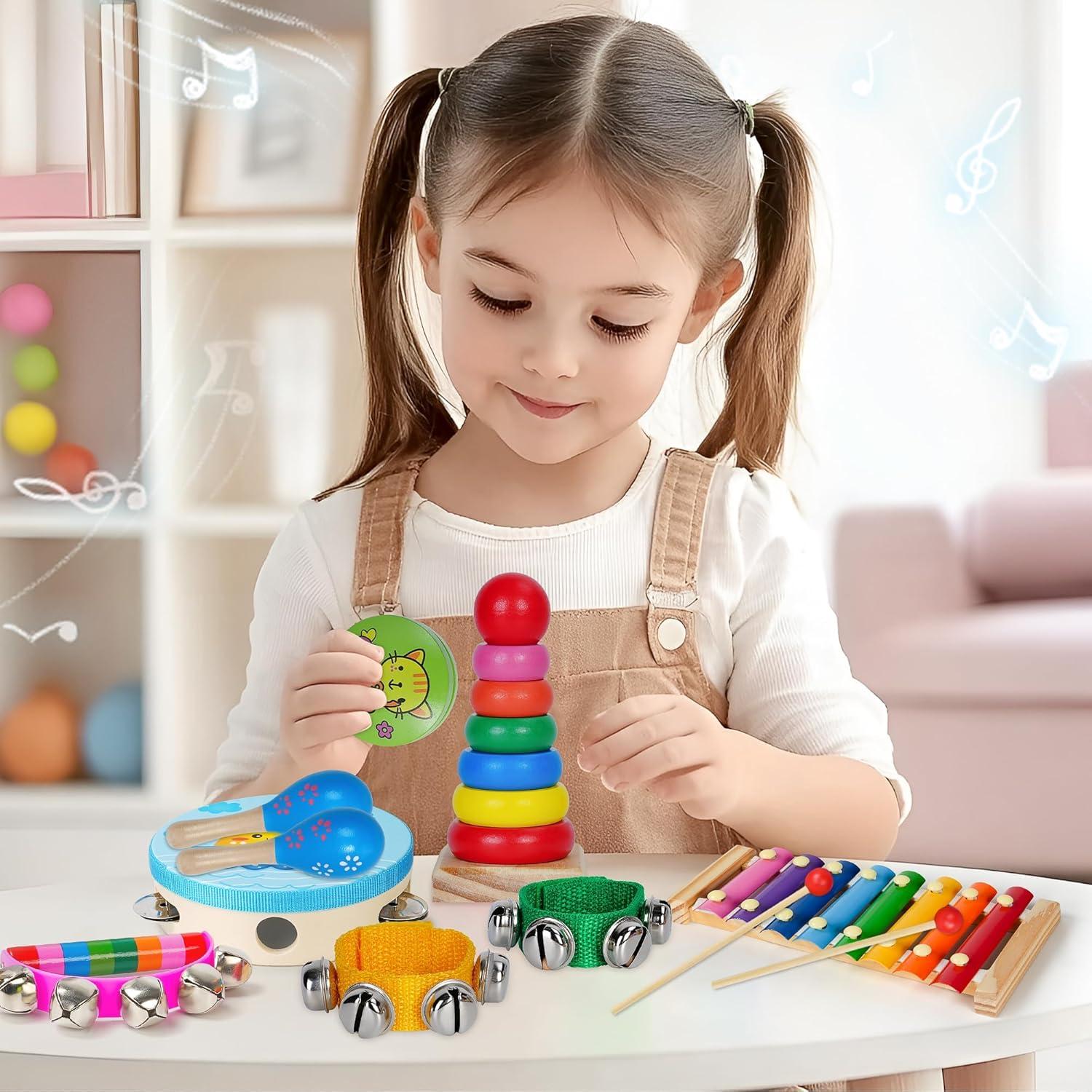 Conjunto de Instrumentos Musicales para Niños CQX - 11 Piezas