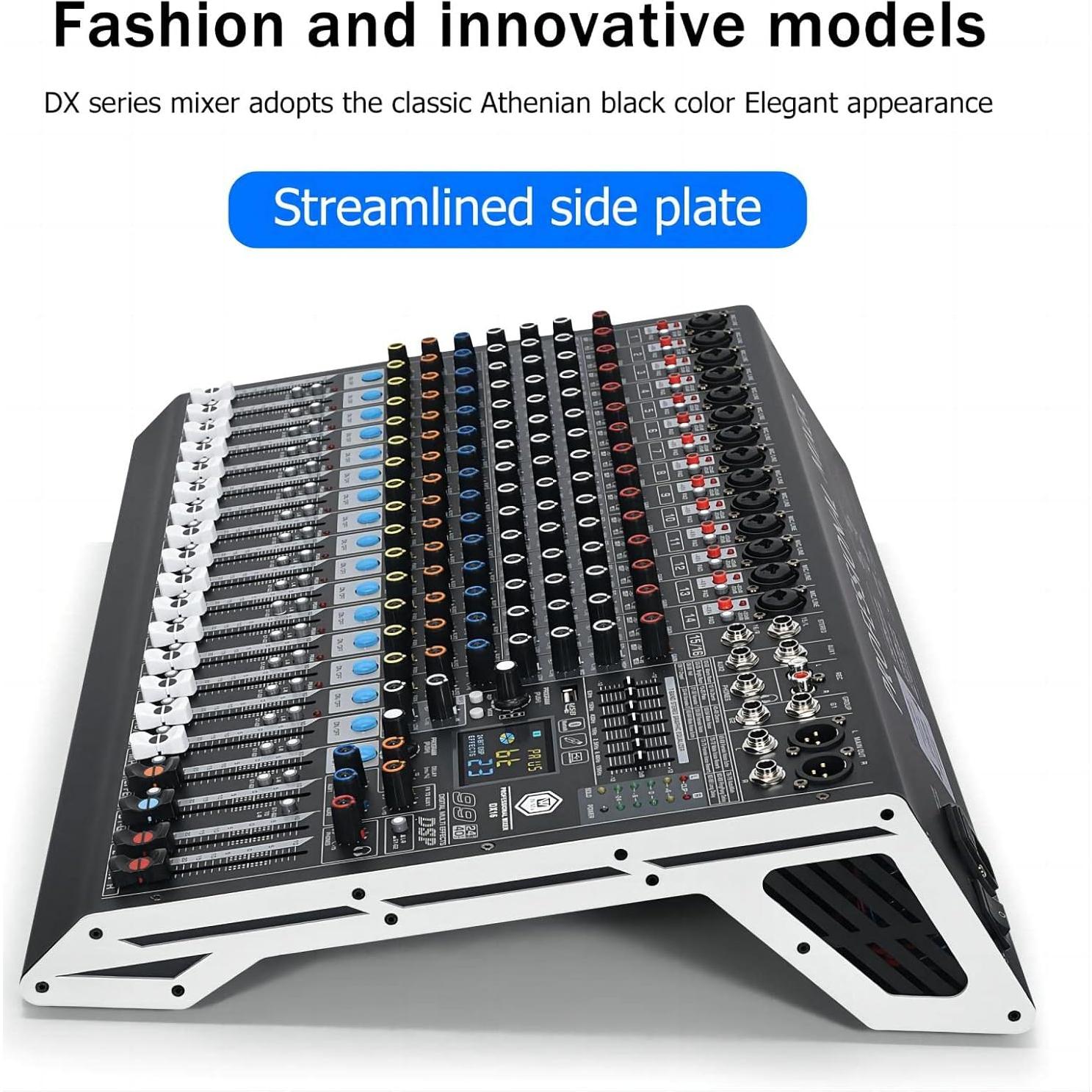 Mezclador de Audio W IN-Mix DX16 16 Canales Bluetooth USB