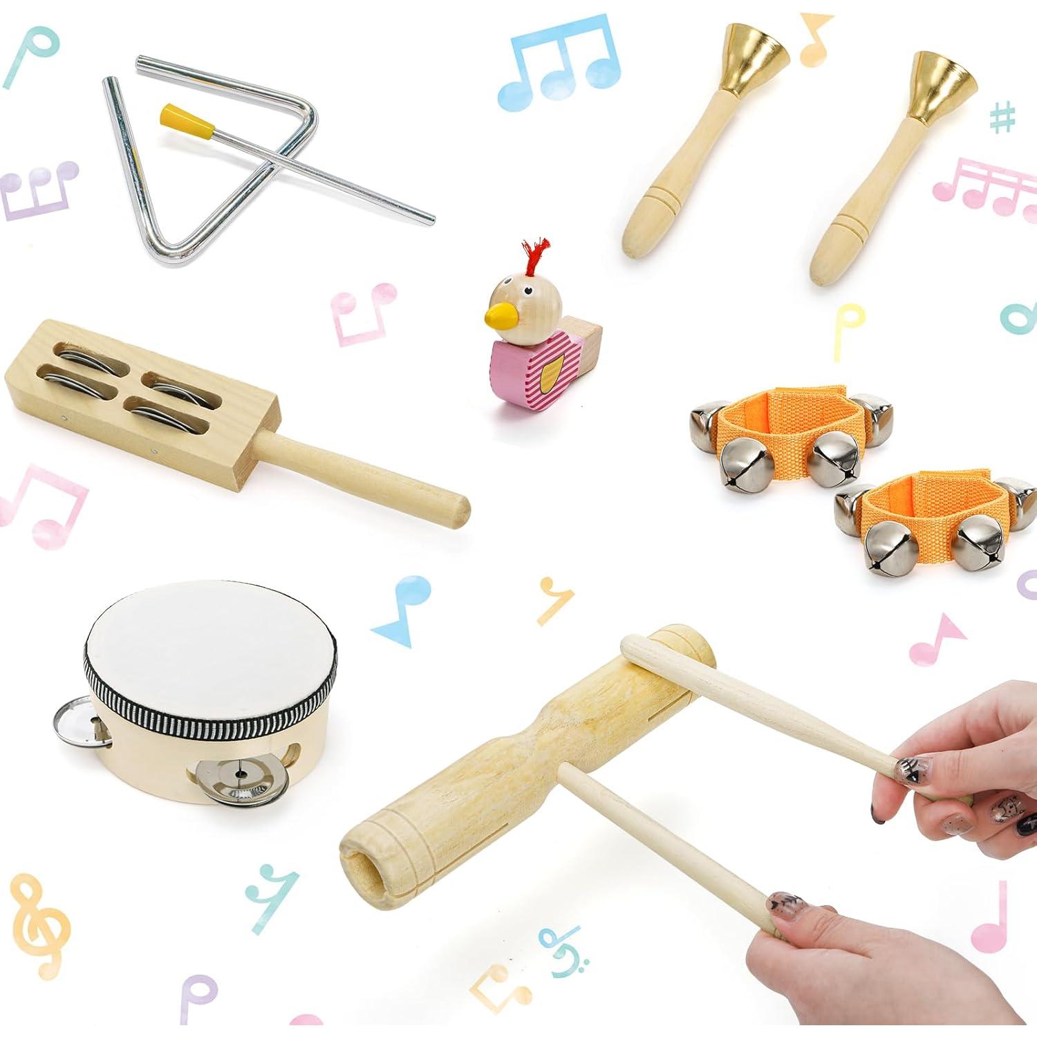 Set de Instrumentos Musicales de Madera Yopay 25 Piezas