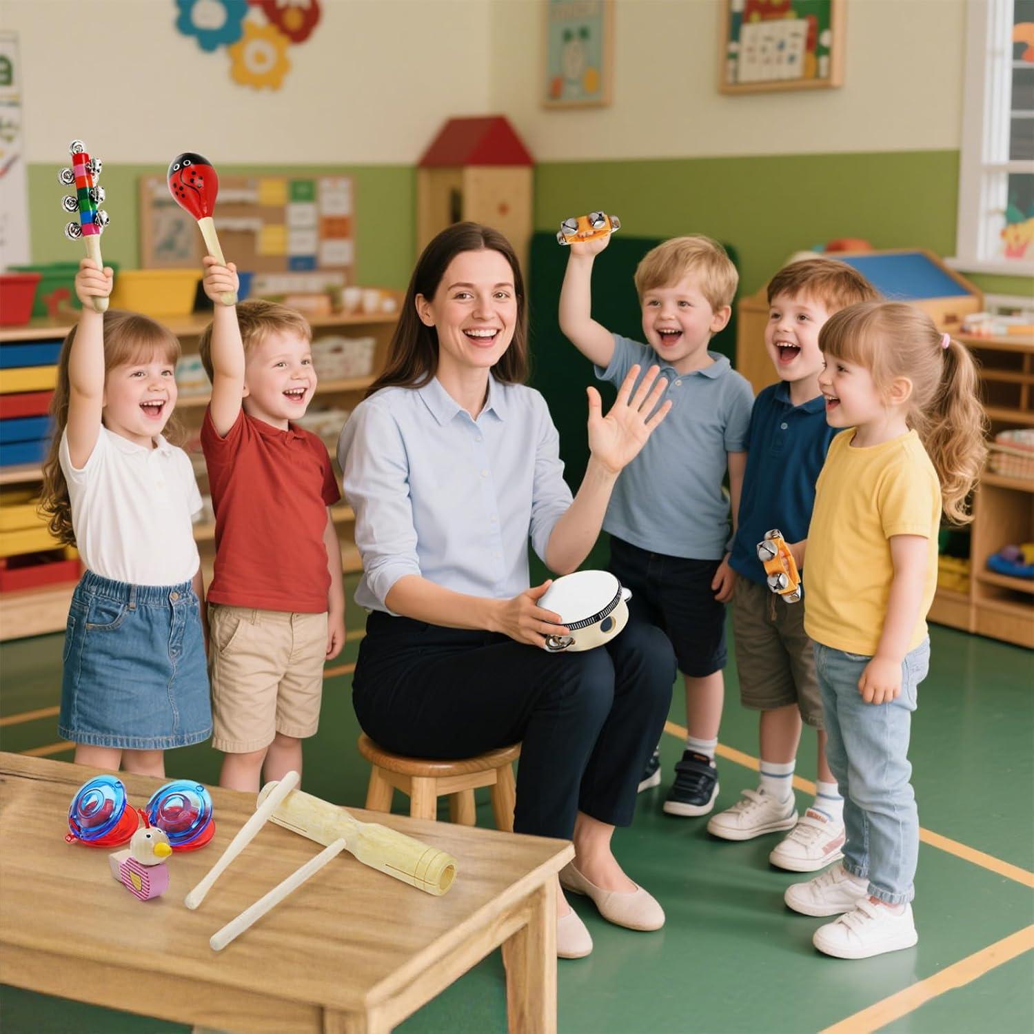 Set de Instrumentos Musicales de Madera Yopay 25 Piezas