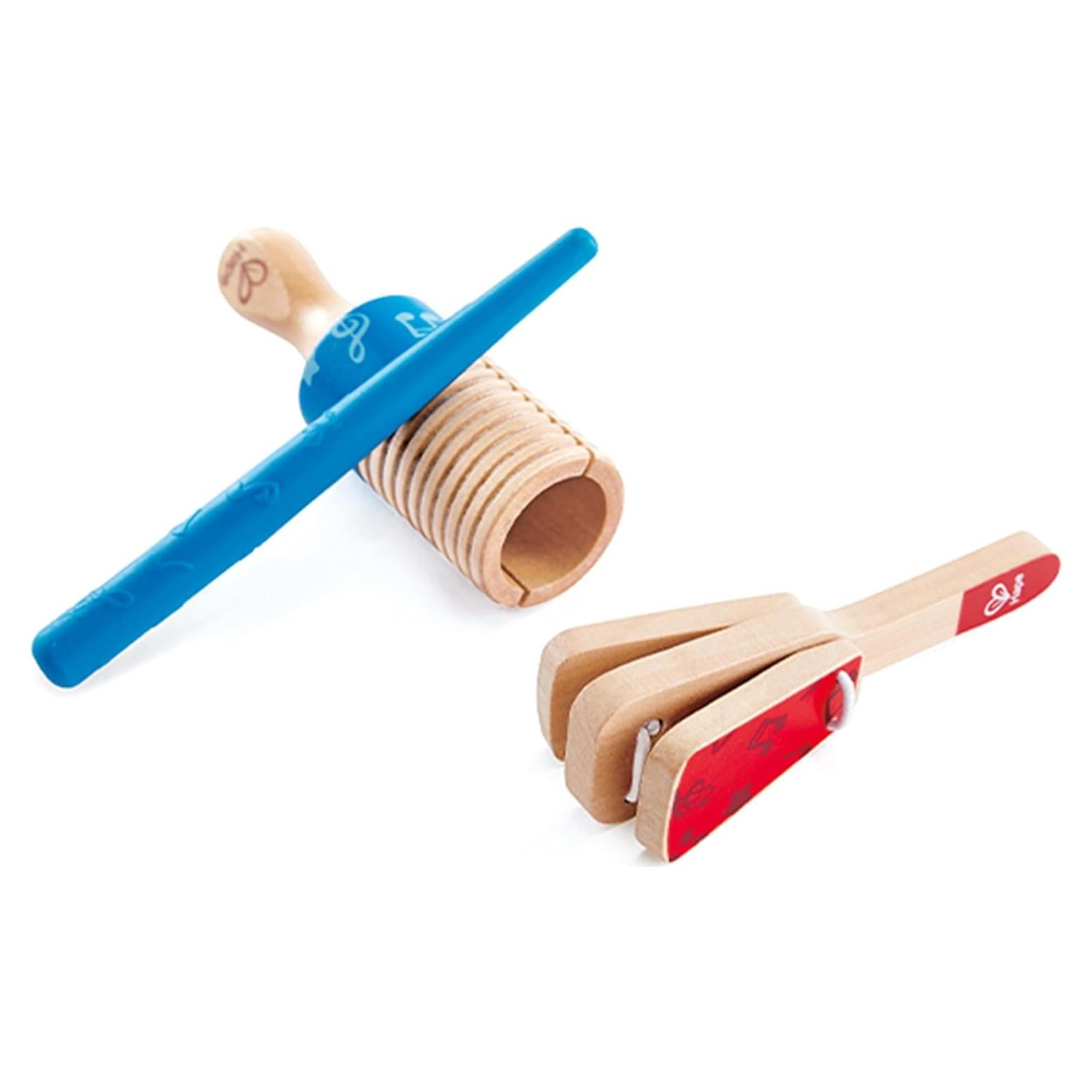 Juego de Instrumentos Musicales de Madera Hape - Clapper y Guiro