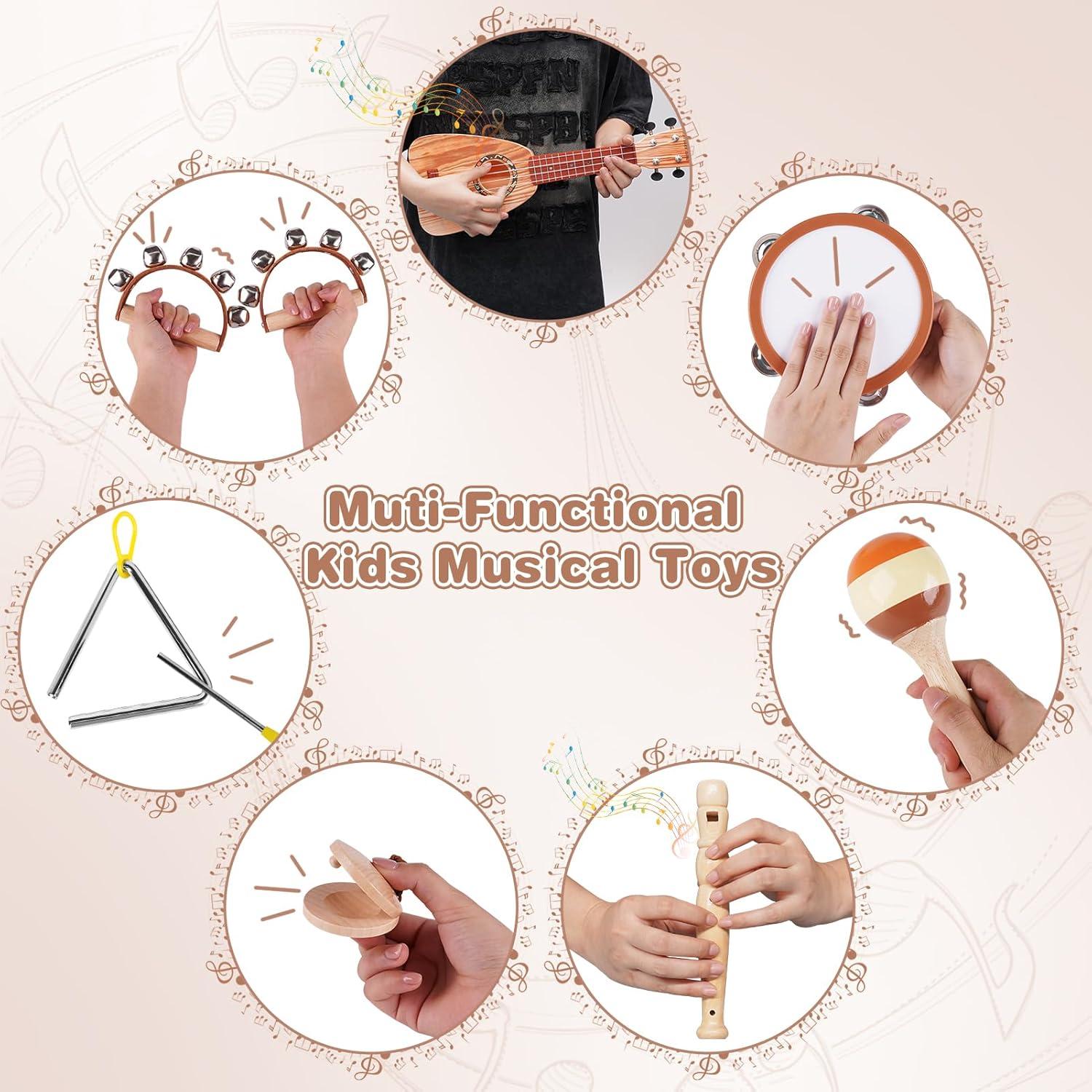 Juego de Juguetes Musicales Vanplay 7 Piezas para Niños