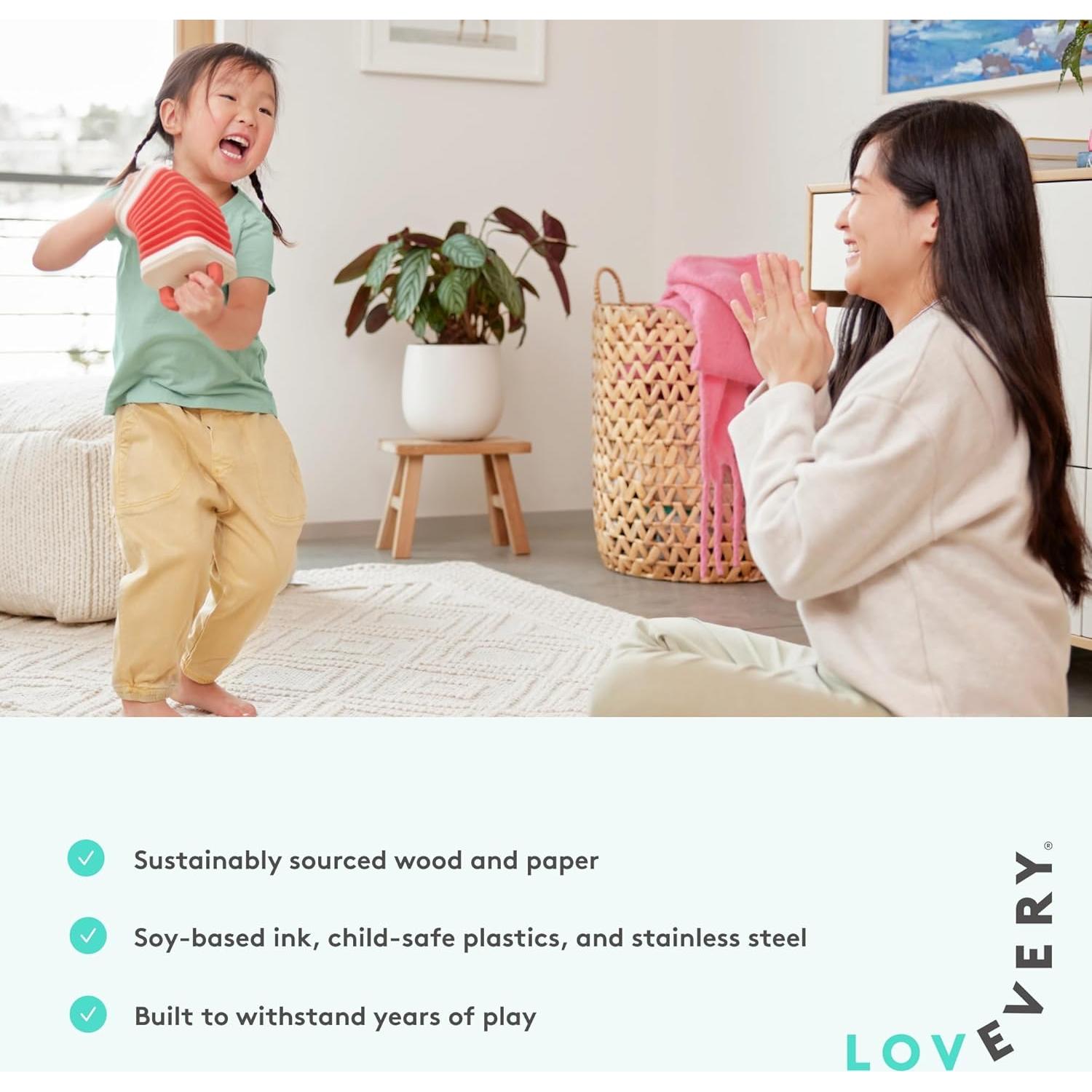 Conjunto Musical Lovevery | 6 Instrumentos Montessori | 18-48 Meses