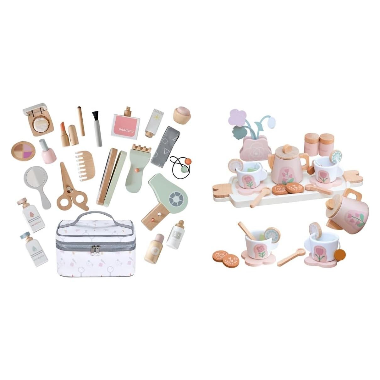 Juego de Imaginación Montessori para Niñas - Té y Maquillaje