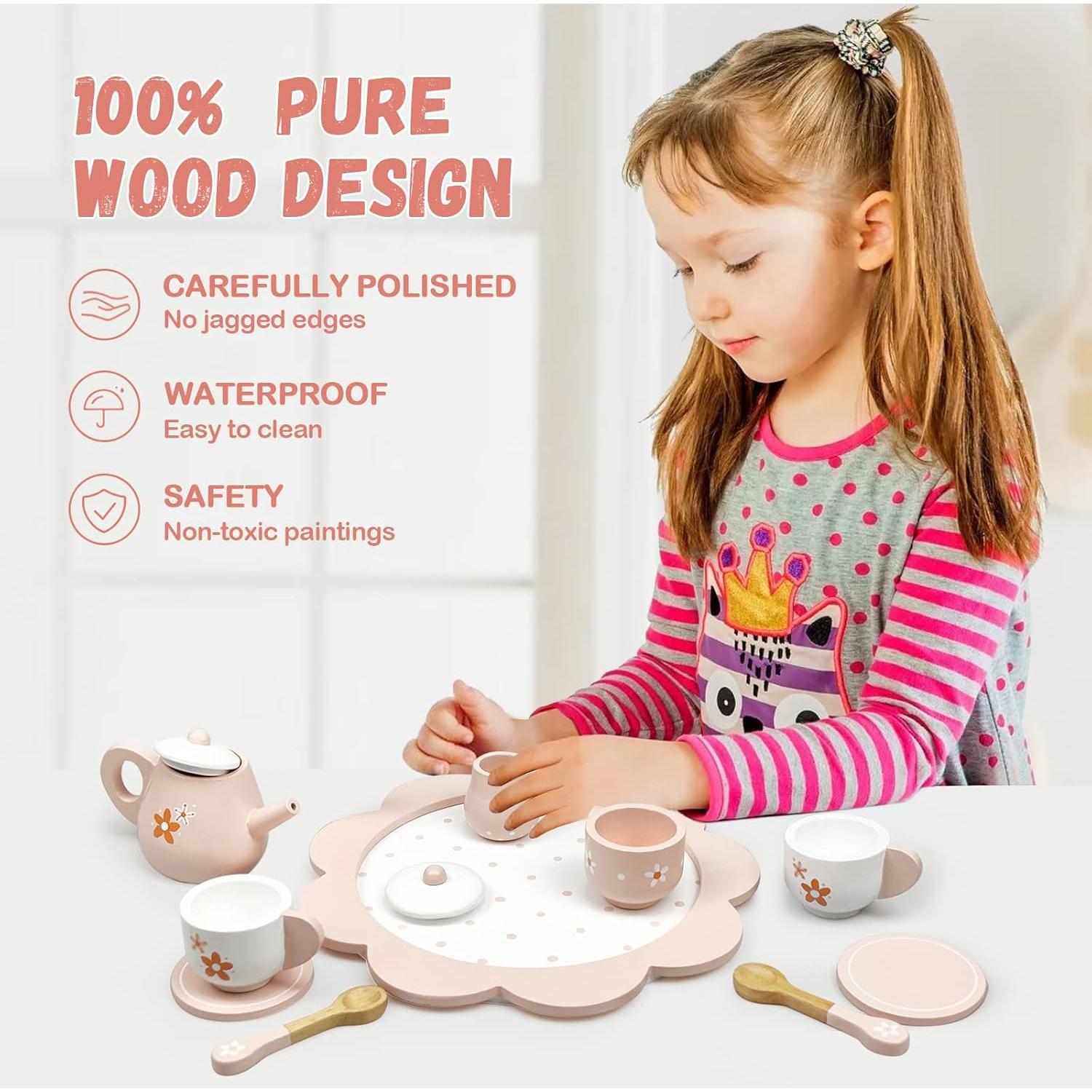 Set de Té de Madera para Niños 12 Piezas - Zhejiang Ruyishi