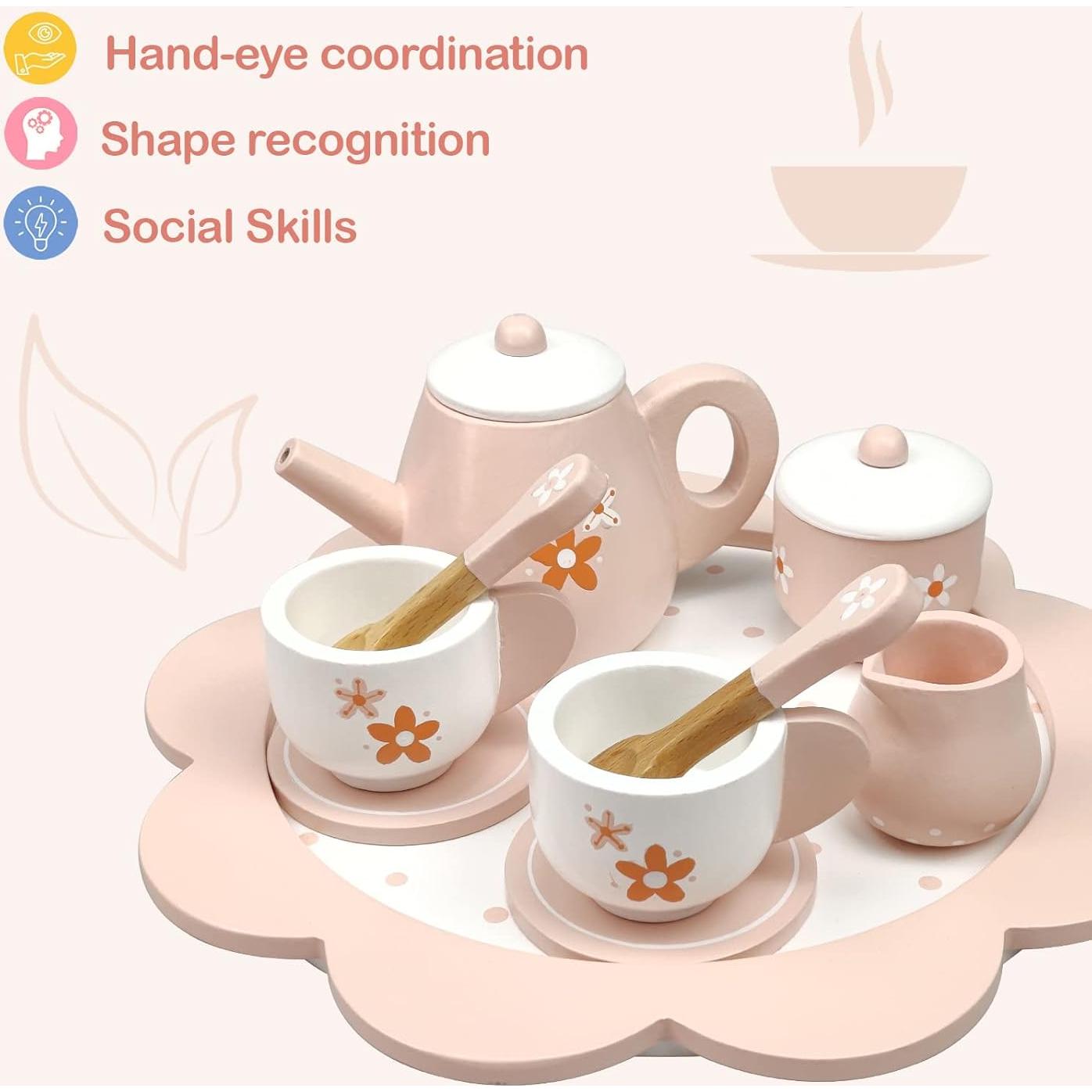 Set de Té de Madera para Niños 12 Piezas - Zhejiang Ruyishi