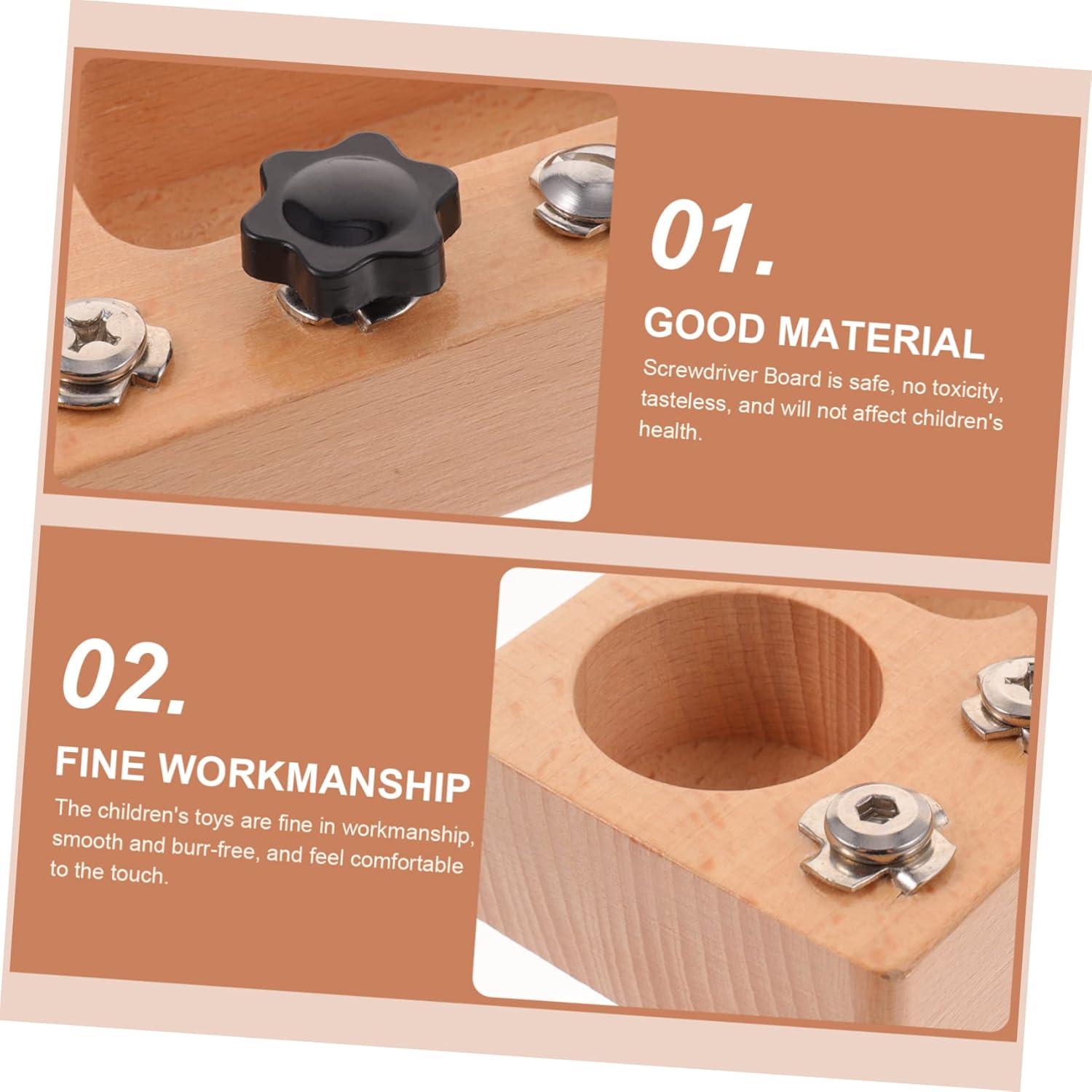 Tablero de Destornillador Educativo BESPORTBLE 15x7cm