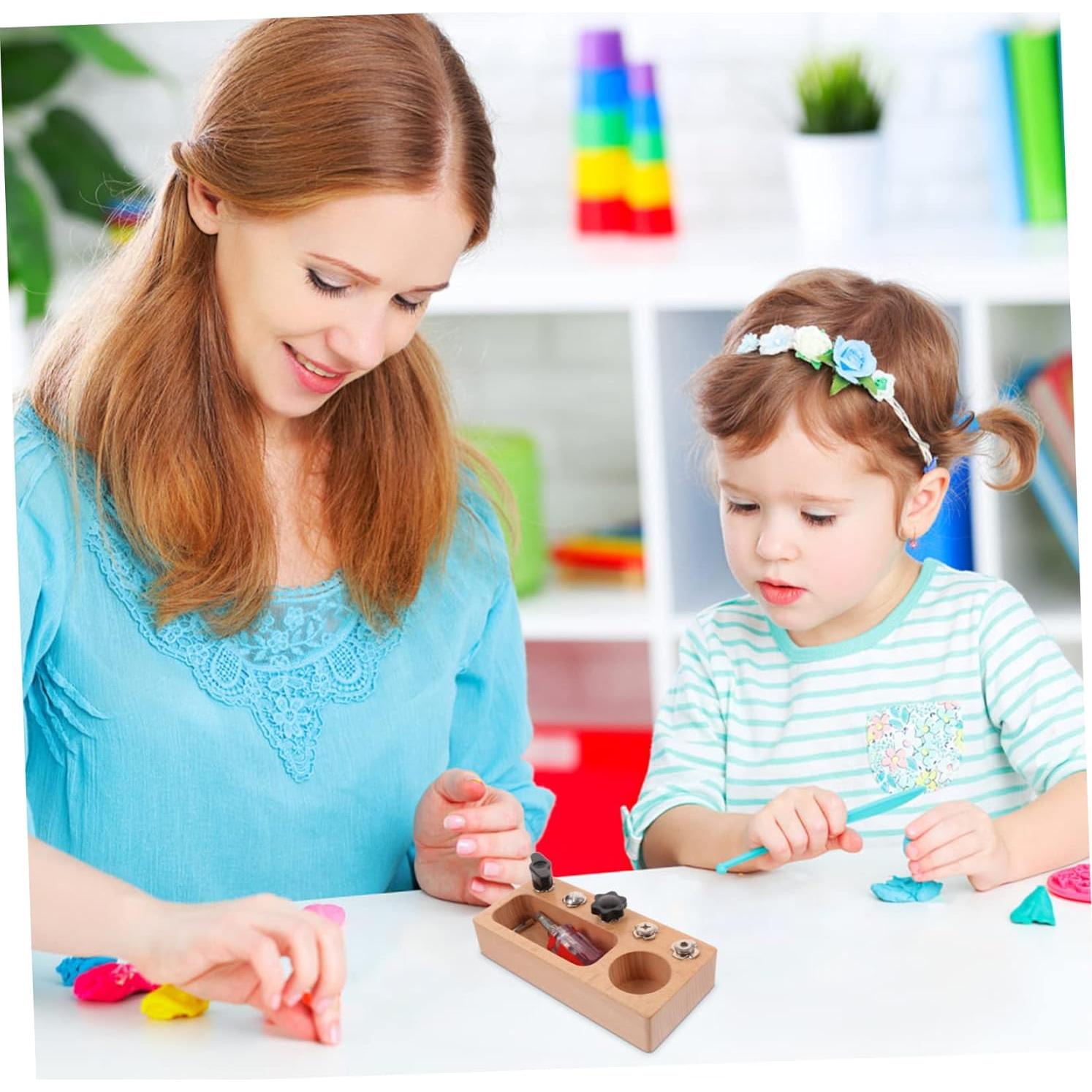 Tablero de Destornillador Educativo BESPORTBLE 15x7cm