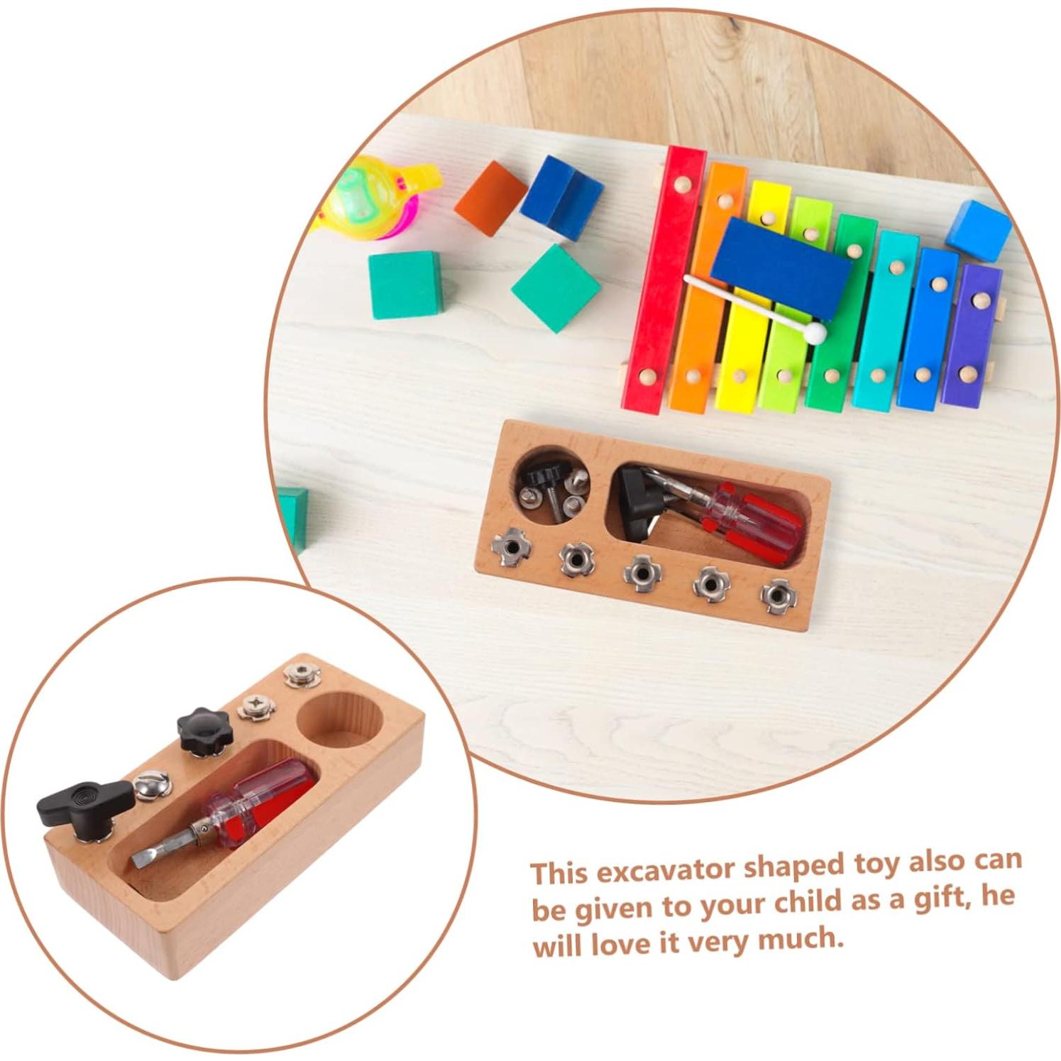 Tablero de Destornillador Educativo BESPORTBLE 15x7cm