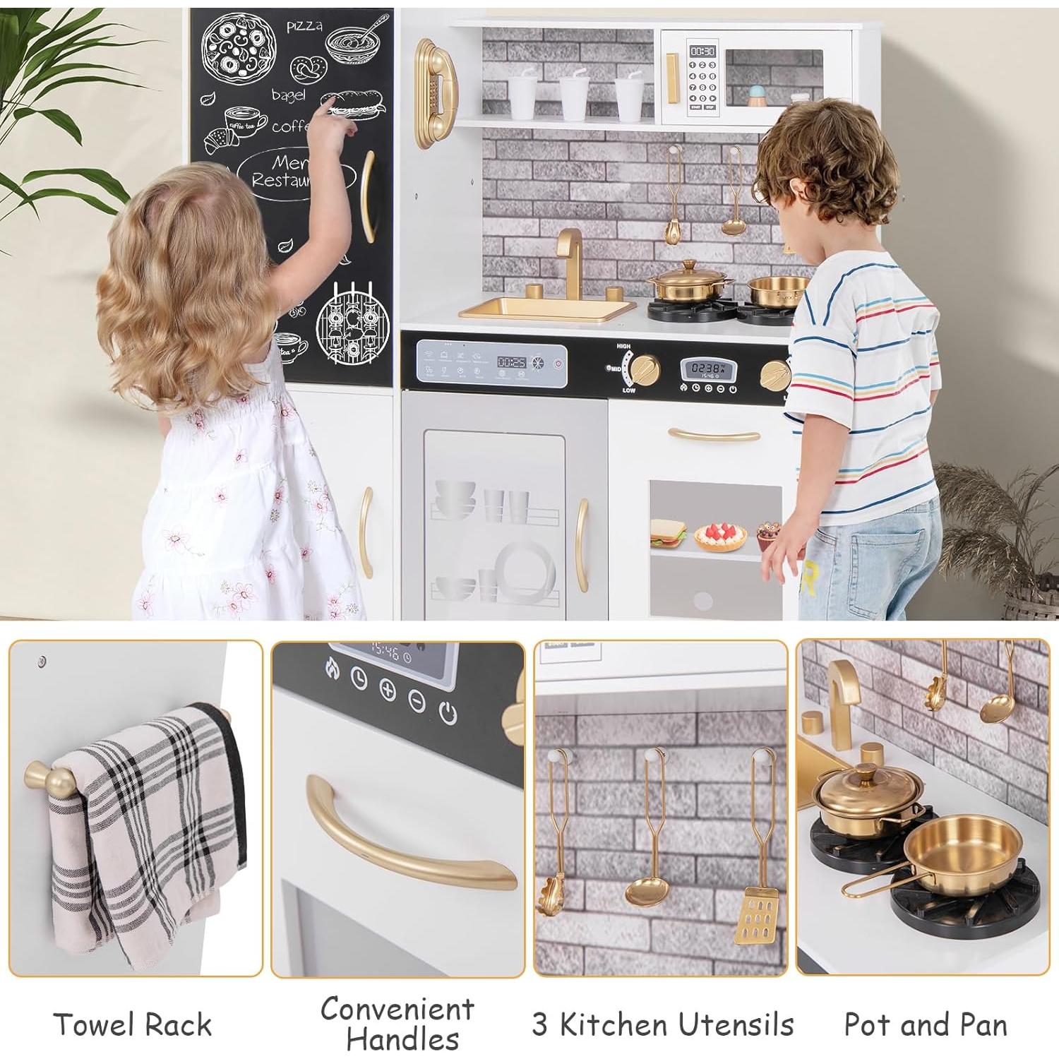 Cocina de Juguete Costzon para Niños con Luz y Sonido 99 cm