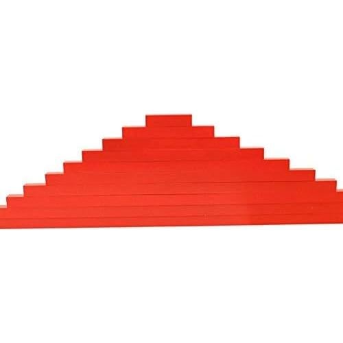 Juguetes de Matemáticas de Madera DANNI - Varillas Rojas 5-50cm