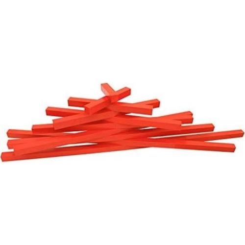 Juguetes de Matemáticas de Madera DANNI - Varillas Rojas 5-50cm