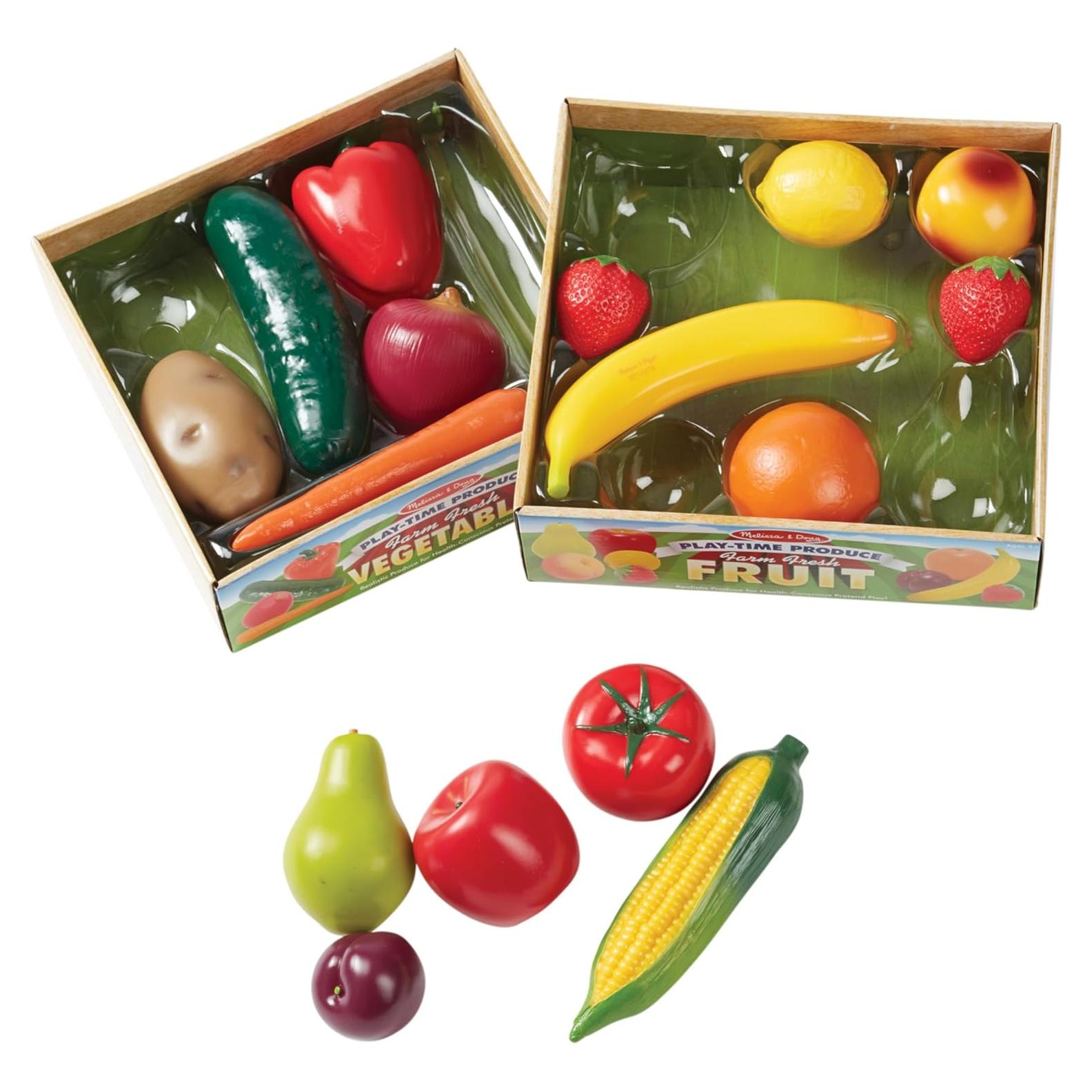 Juego de Frutas y Verduras Melissa & Doug - 16 Piezas Realistas