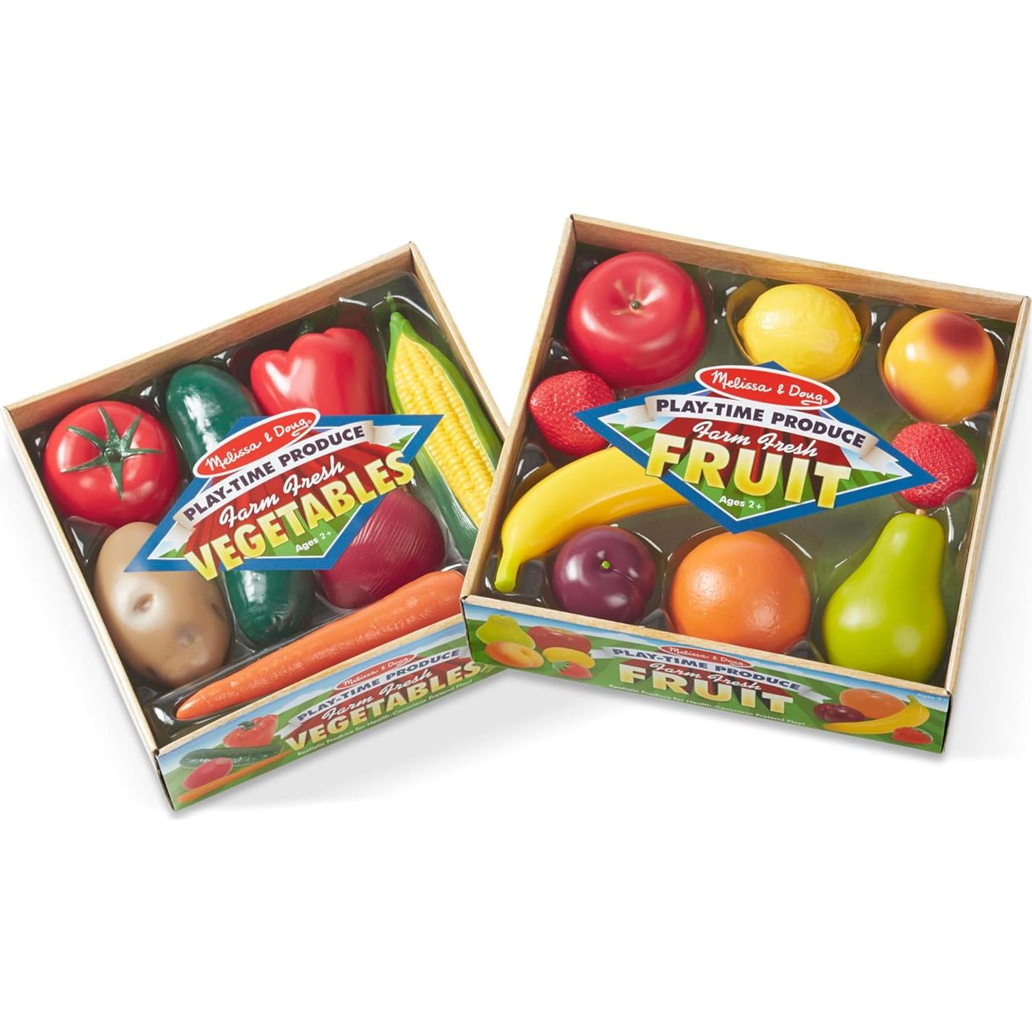 Juego de Frutas y Verduras Melissa & Doug - 16 Piezas Realistas