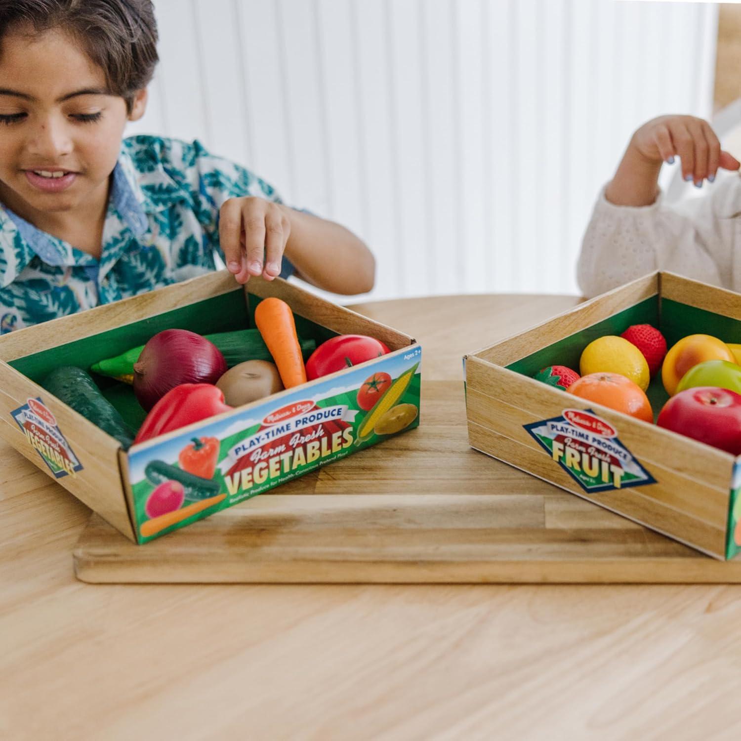 Juego de Frutas y Verduras Melissa & Doug - 16 Piezas Realistas