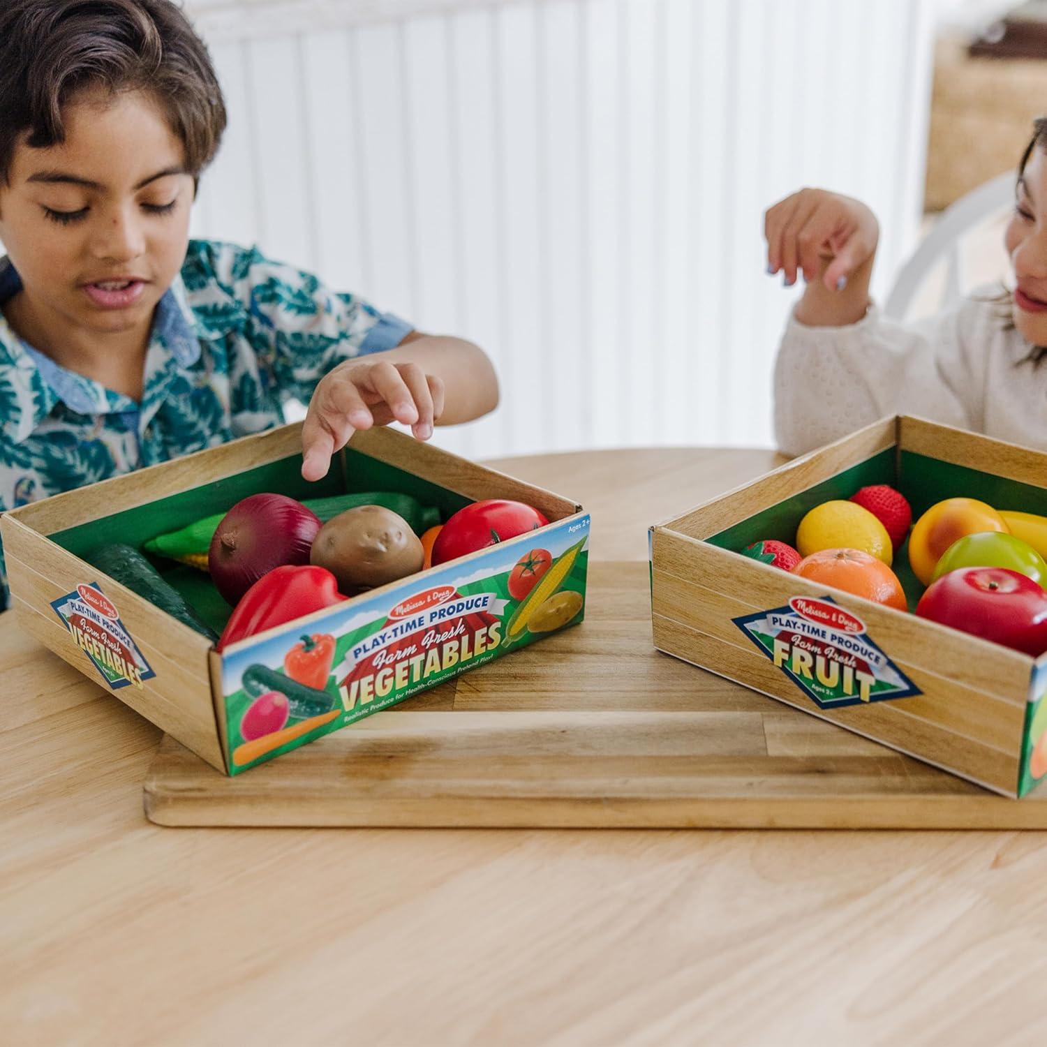 Juego de Frutas y Verduras Melissa & Doug - 16 Piezas Realistas