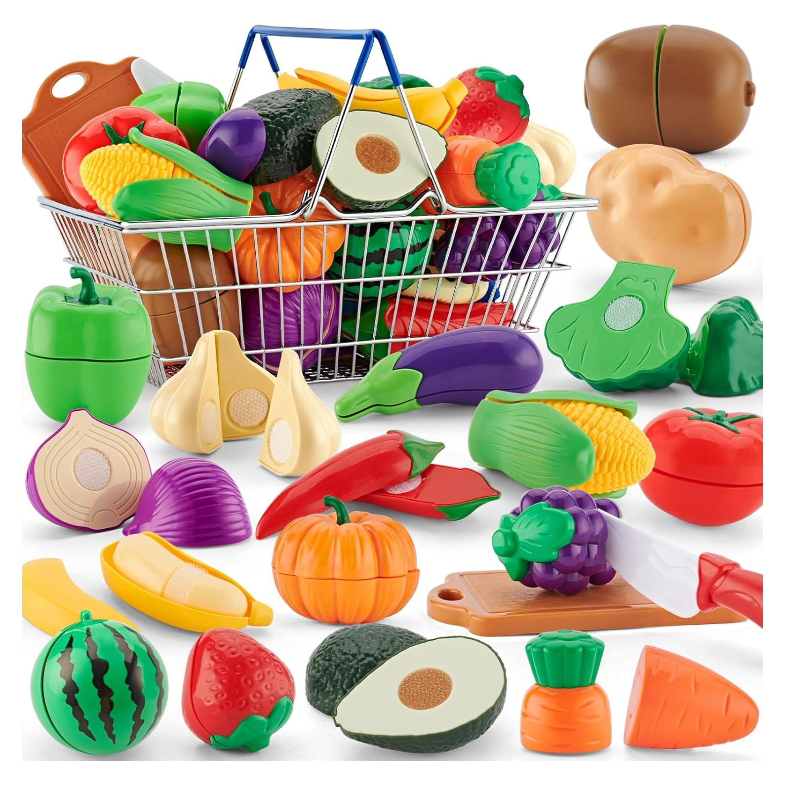 Set de Cocina de Juguete 20 Piezas TikOnsYol Frutas y Verduras