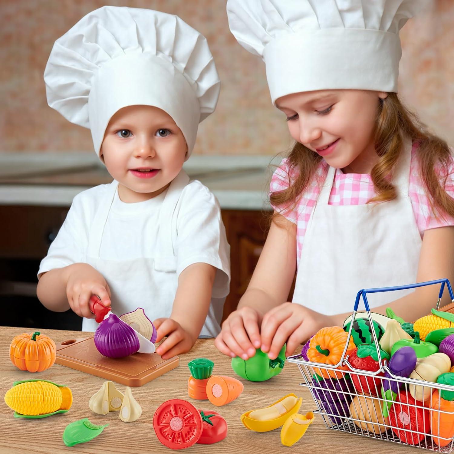 Set de Cocina de Juguete 20 Piezas TikOnsYol Frutas y Verduras