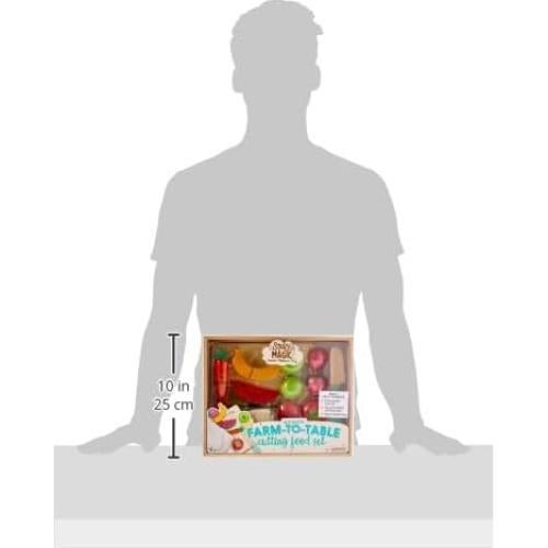 Juego de Corte de Alimentos de Madera Story Magic - 12 Piezas