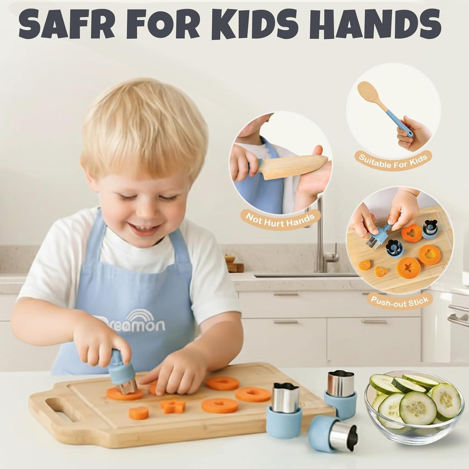 Juego de Cocina de Madera Dreamon 29 PCS para Niños 3+ Años