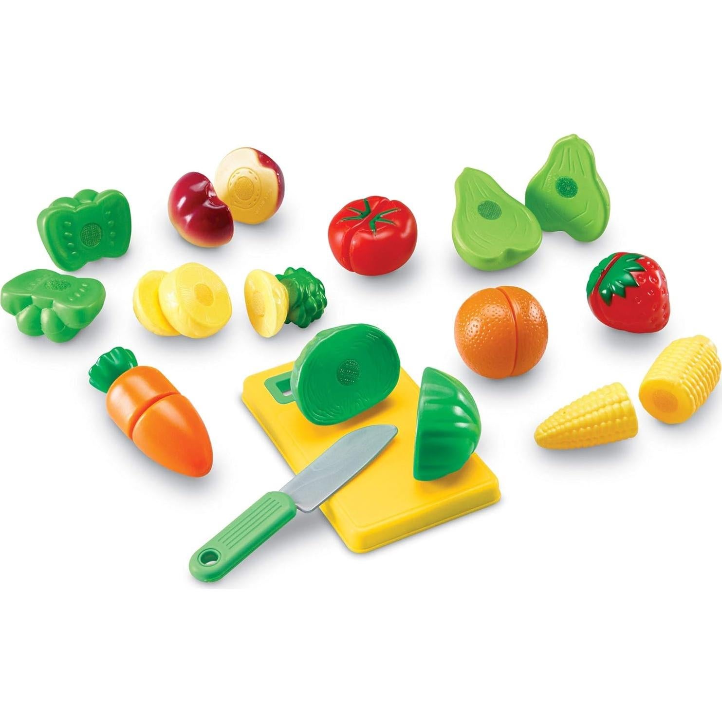Juguete de Cocina Recursos de Aprendizaje 23 Piezas Frutas y Verduras