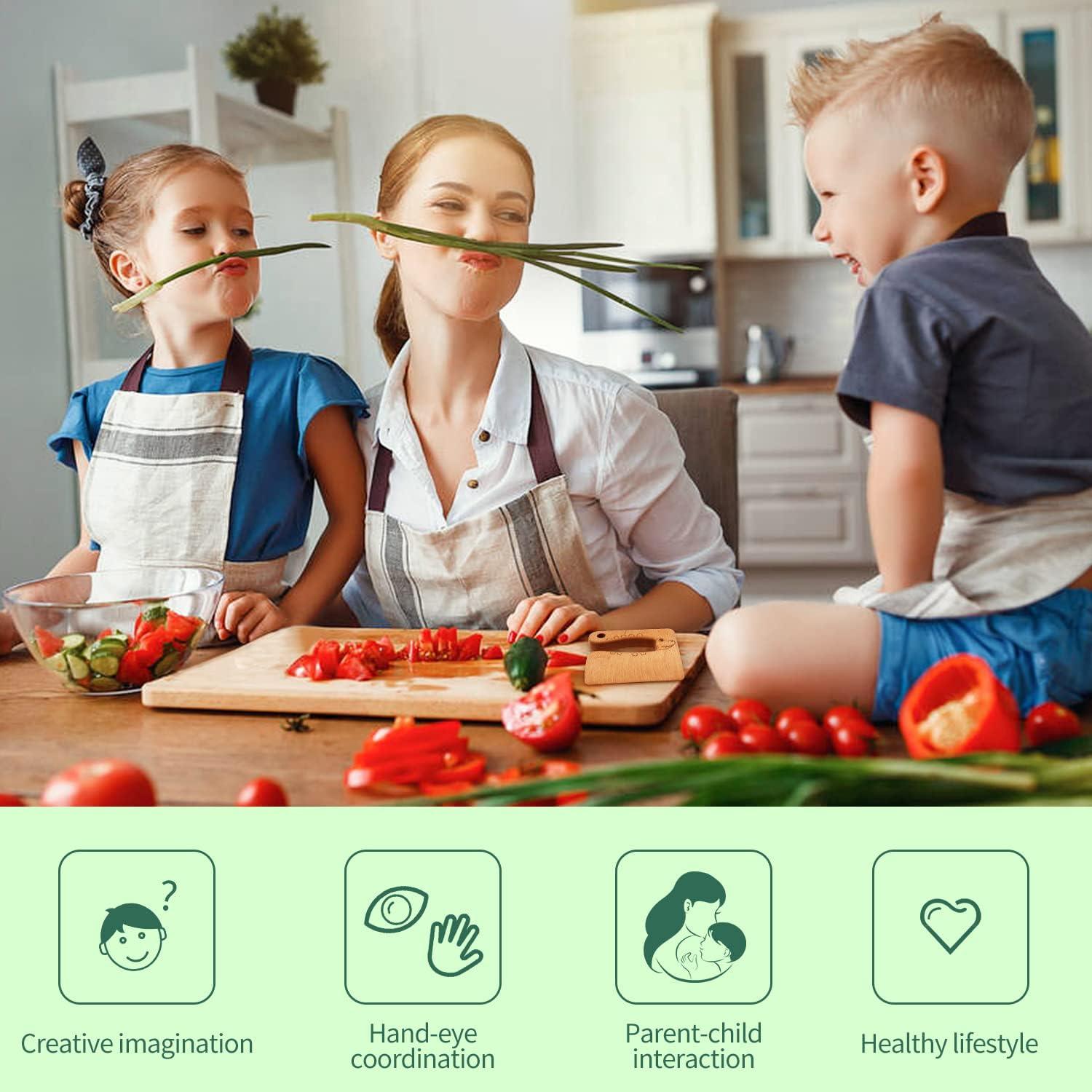 Set de Cuchillos para Niños Suhctuptx 14 Piezas con Guantes