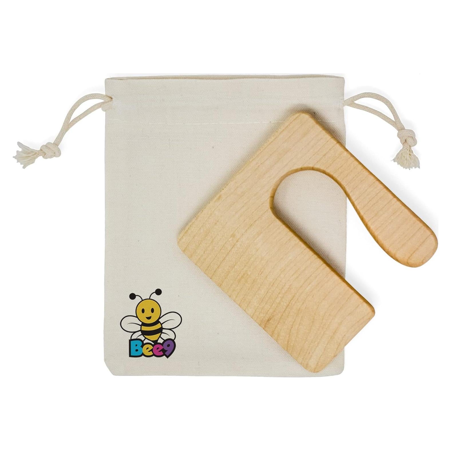 Cuchillo Montessori Bee9 de Madera de Arce para Niños 9.5cm