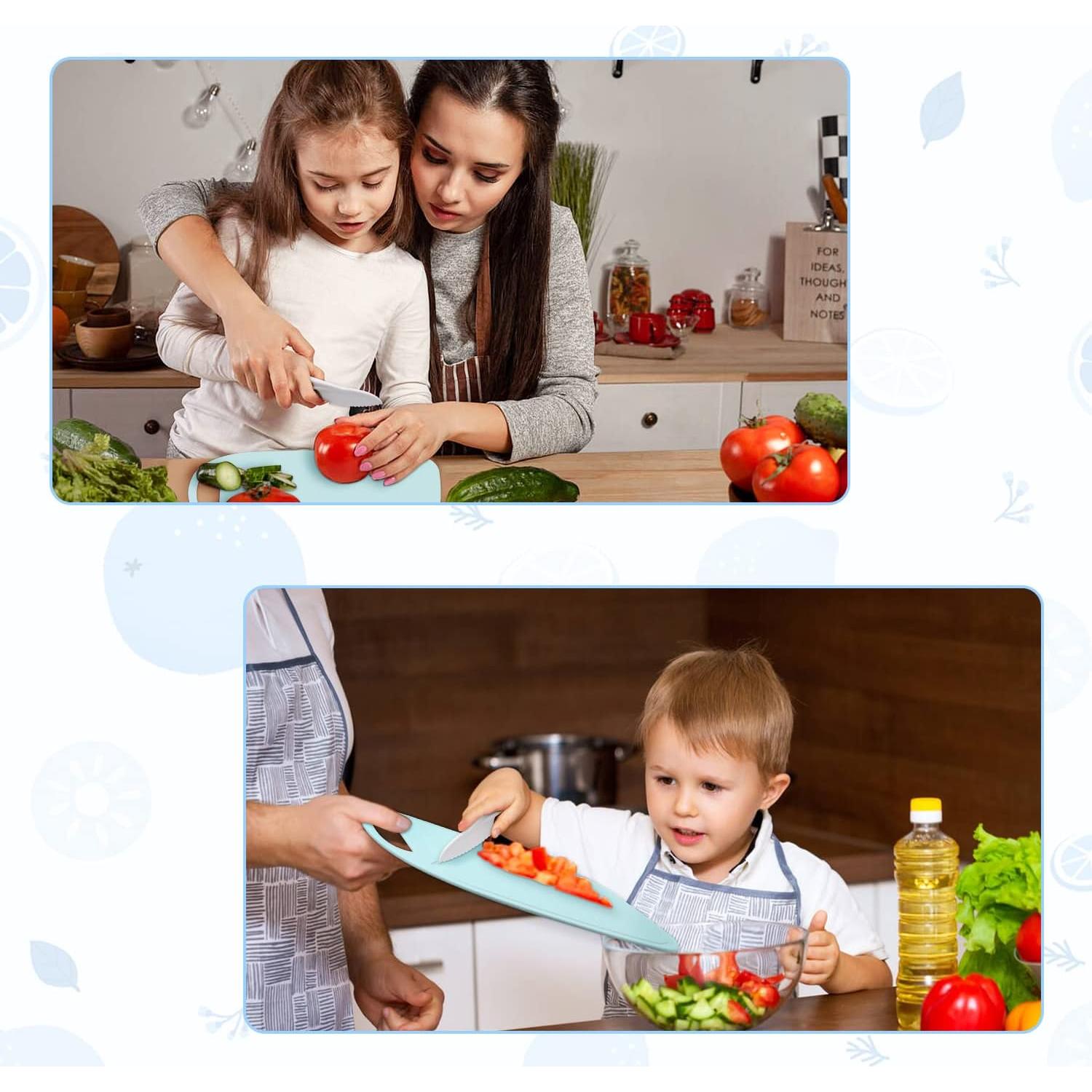 Juego de Cuchillos de Cocina para Niños Suhctuptx - 14 Piezas